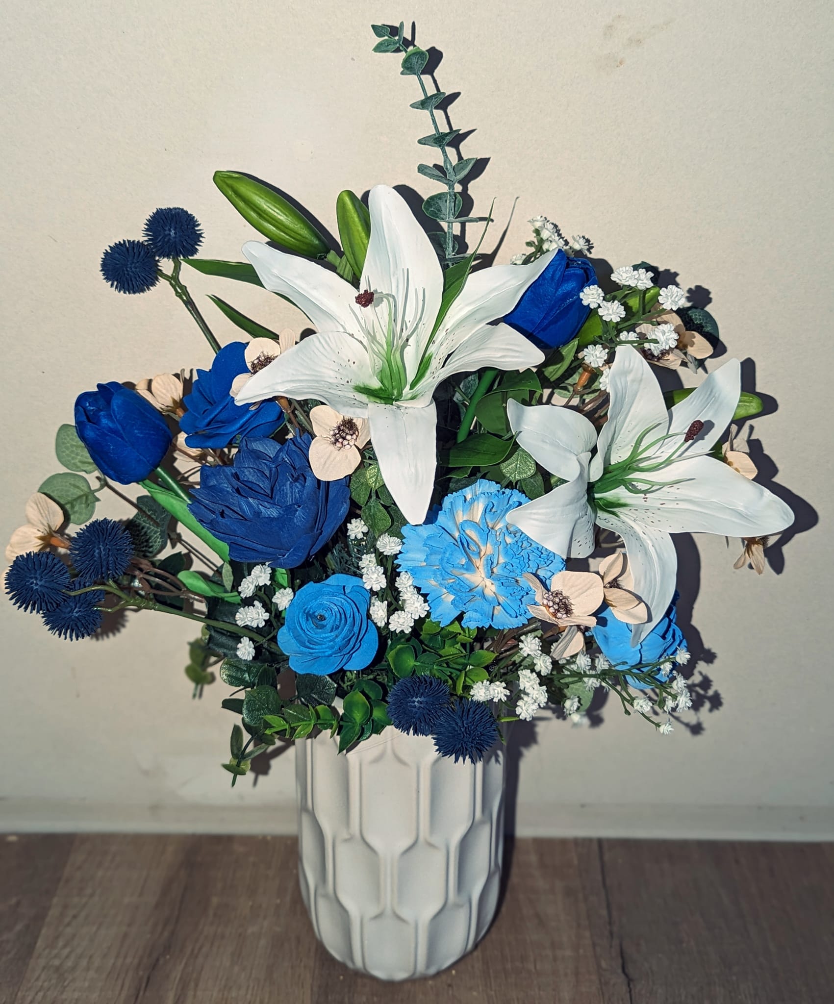 Blue Lily💙💙🩵 #handmade #lily #flowers