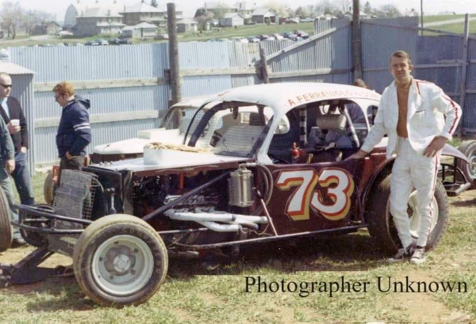 Whip Mulligan with the Ferraiuolo 73. Photo taken from Memory