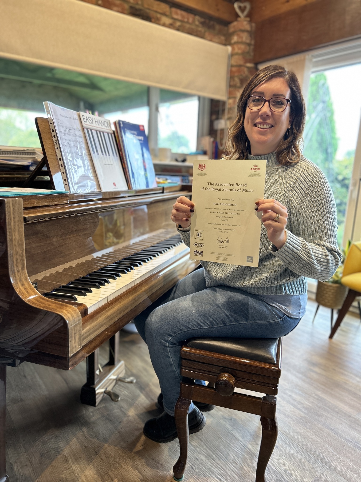 Piano Lessons - Congratulations to Kayleigh who has...