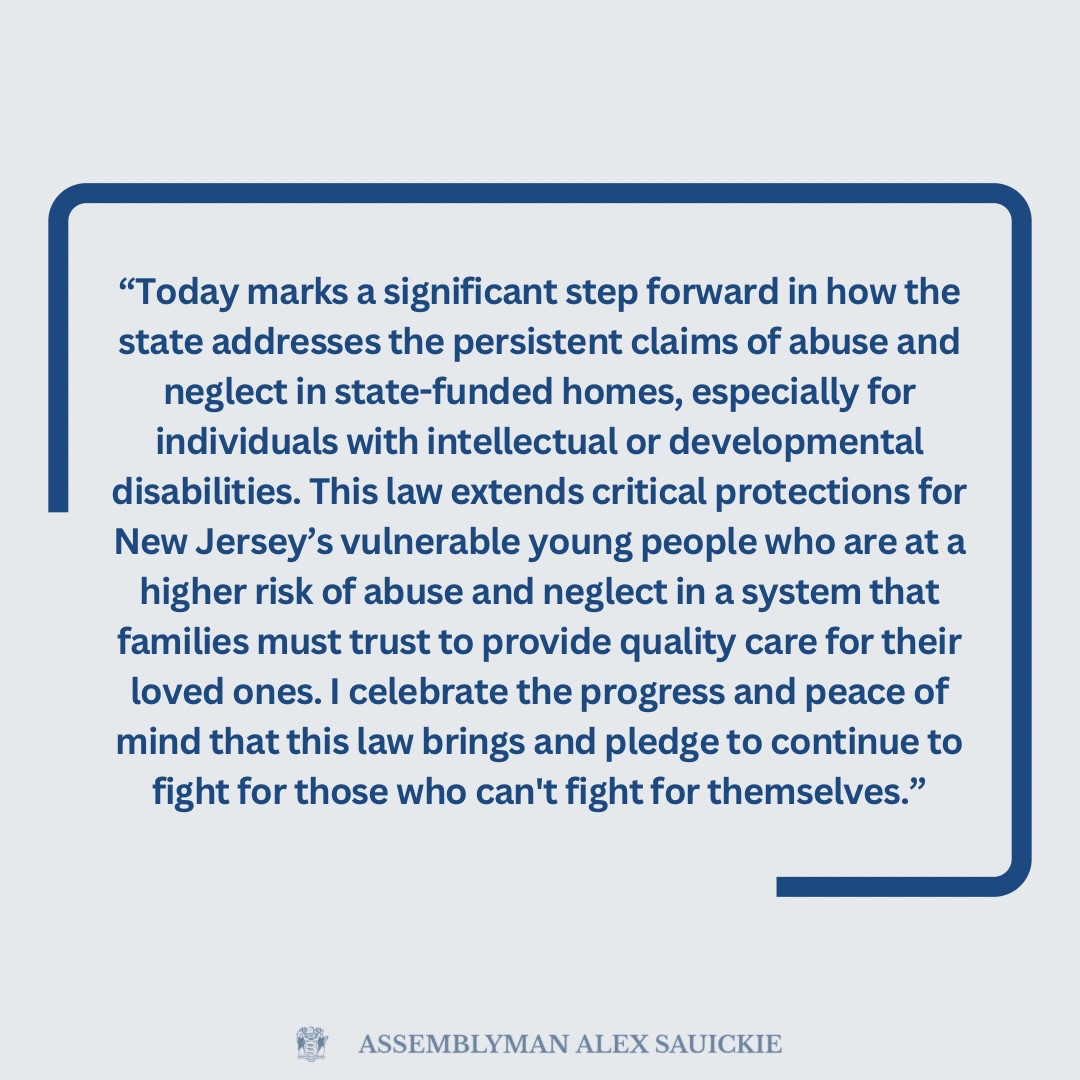 Assemblyman - Big win for New Jersey. Proud to see this bill signed ...