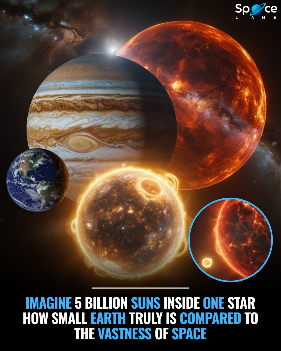Space - This comparison shows just how tiny Earth is when placed beside ...