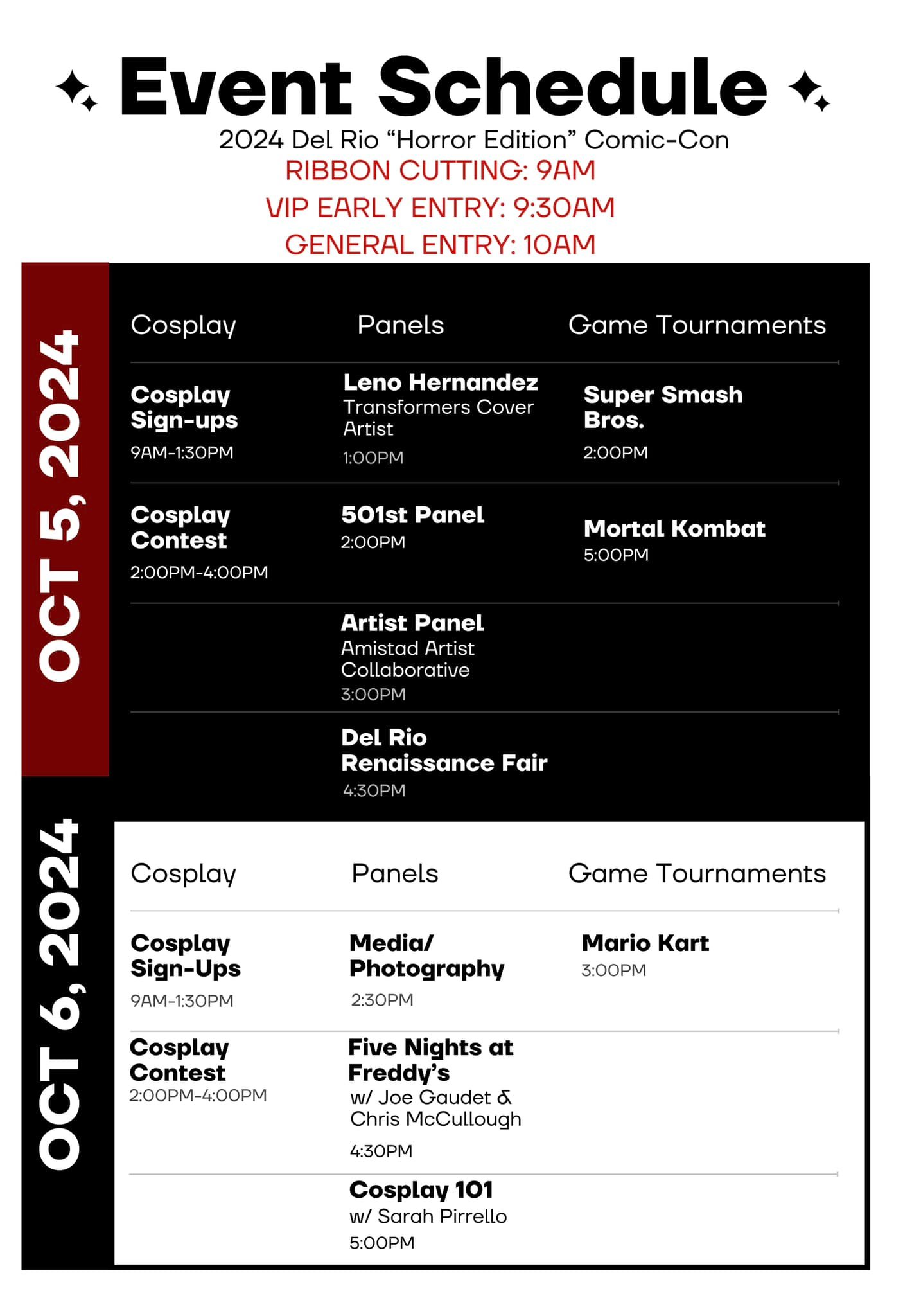 Here is the Del Rio Comic-Con event... - Del Rio Comic-Con