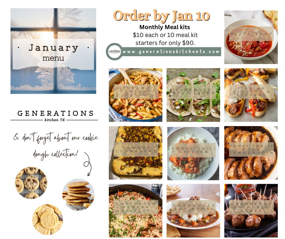 Generations - 🥣 January Menu + FINAL Soup Menu 🥣 January is all about ...