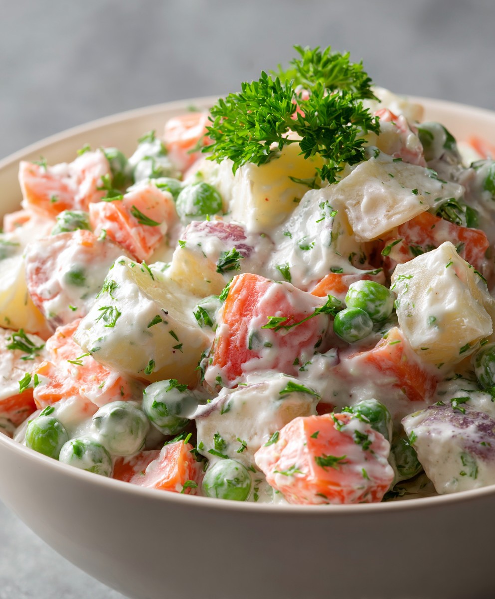 Un - 🥗 ️ Ensalada Rusa Clásica Fresca, cremosa y perfecta como ...