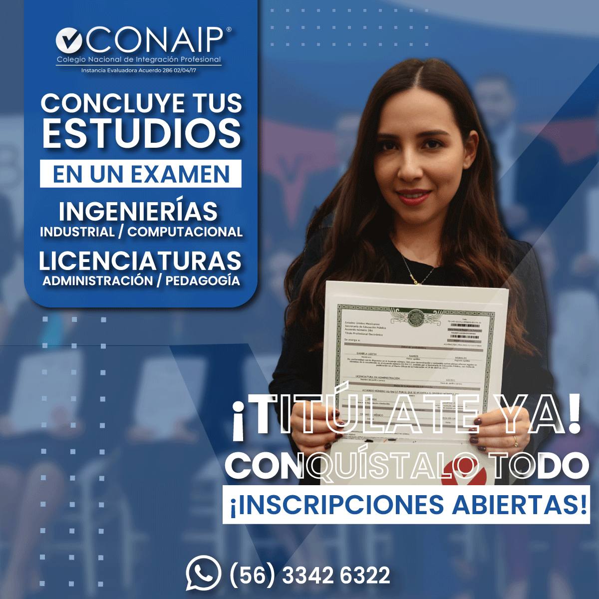Conaip - ¡Inscríbete ahora y conquista tus metas! 🚀🎓...