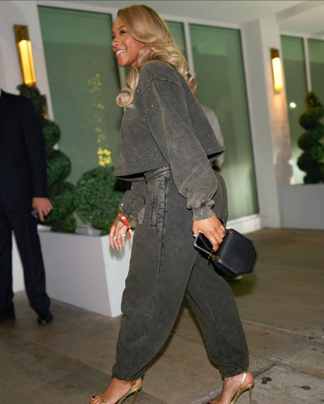 Mrs Savannah James out an about in Alexander Wang NYC.