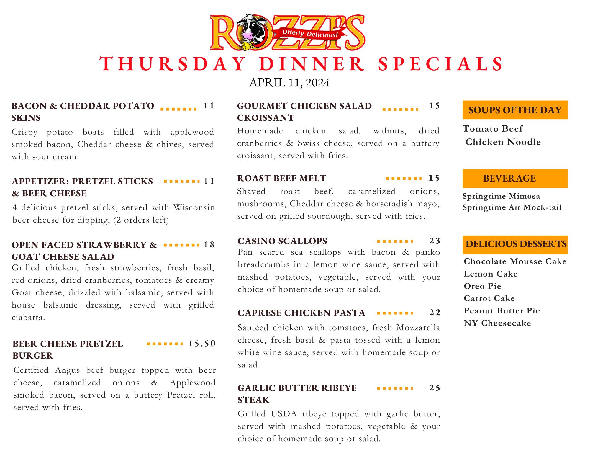 🌟 Hey Foodies and Evening... - ROZZI'S RESTAURANT