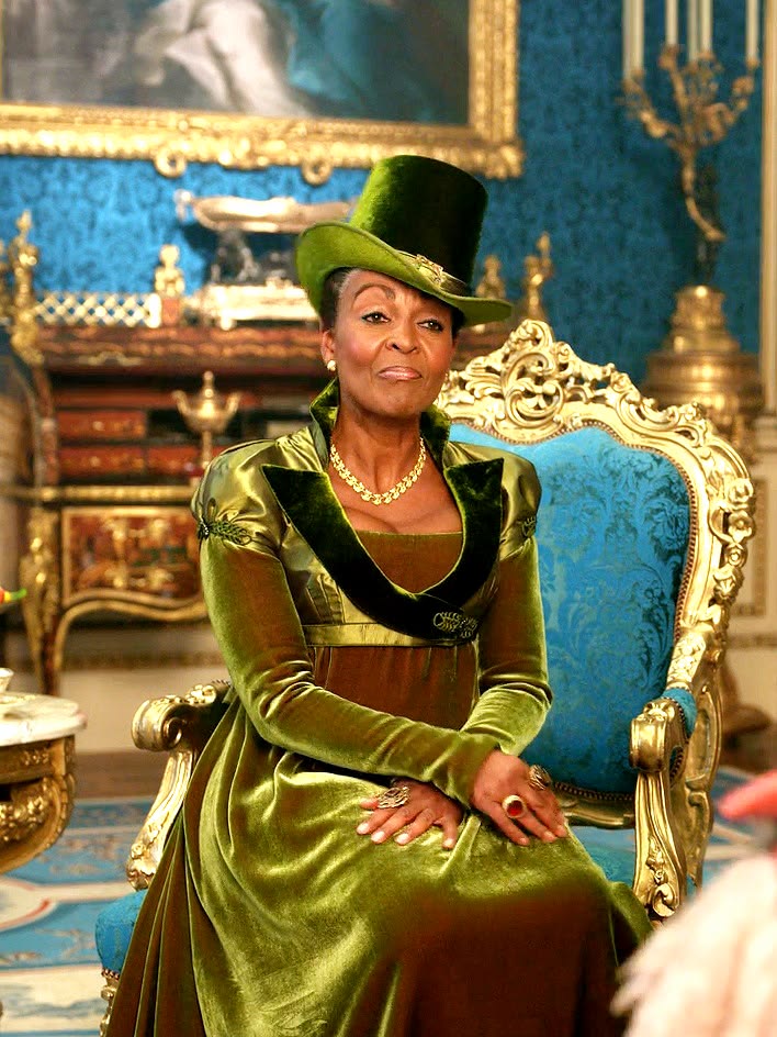 lady danbury green velvet dress from a small watercolor sketch in my 4x6 sketchbook. I'm working on a Women of Bridgerton series. Adjoa Andoh is so much more beautiful than I was able to portray DR3490PLUS