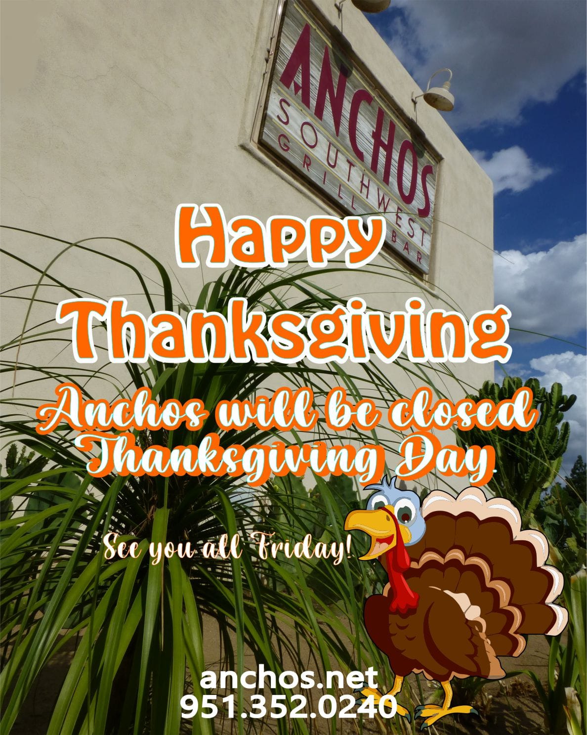 Anchos Southwest Grill & Bar | Riverside CA