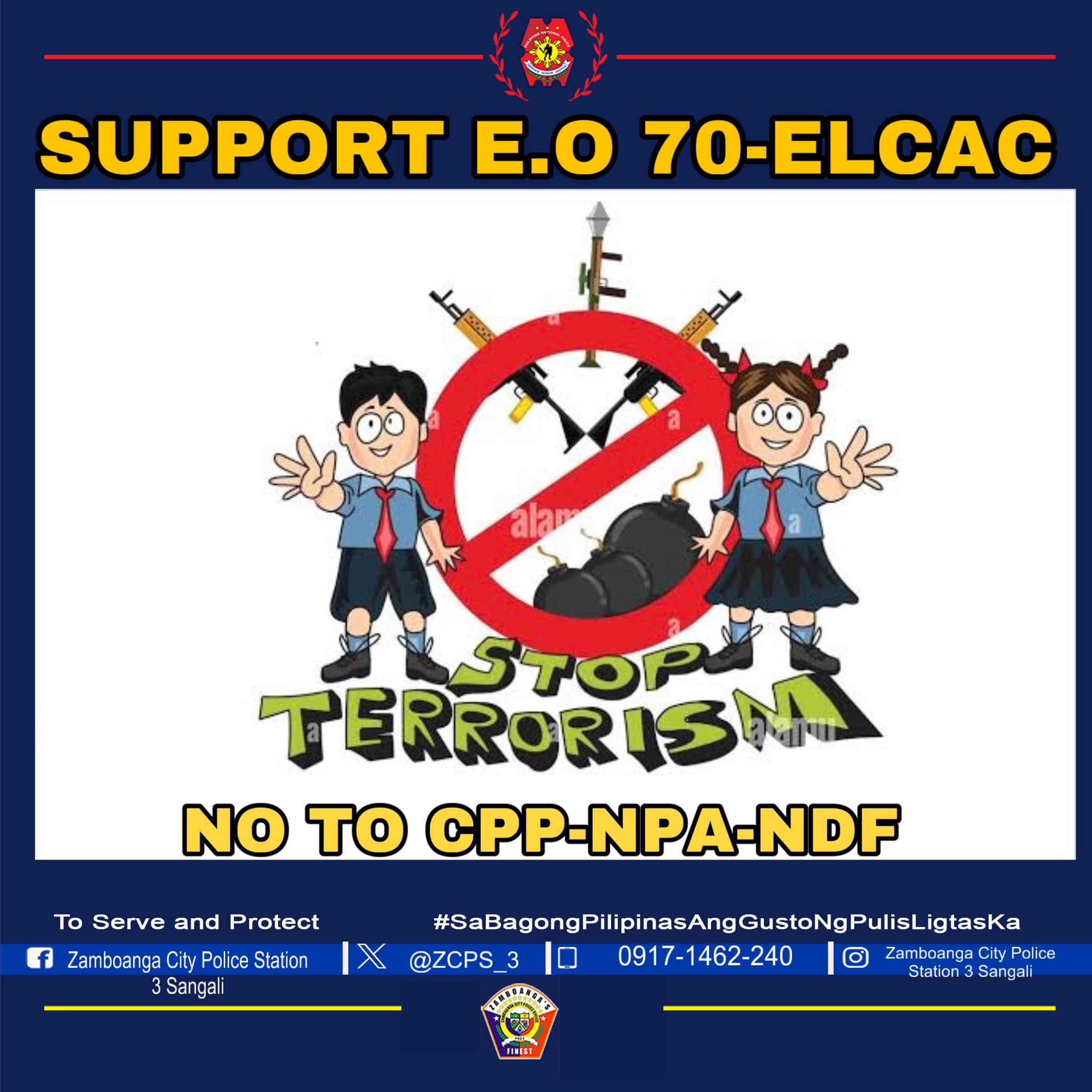 ANTI-TERRORISM... - PNP Zamboanga CPO Police Station 3 | Facebook