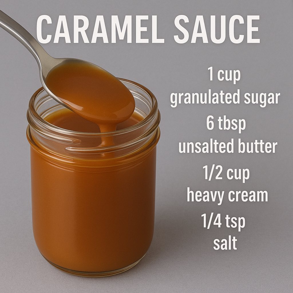 Our - Caramel Sauce Ingredients • 1 cup granulated sugar • 6 tbsp ...