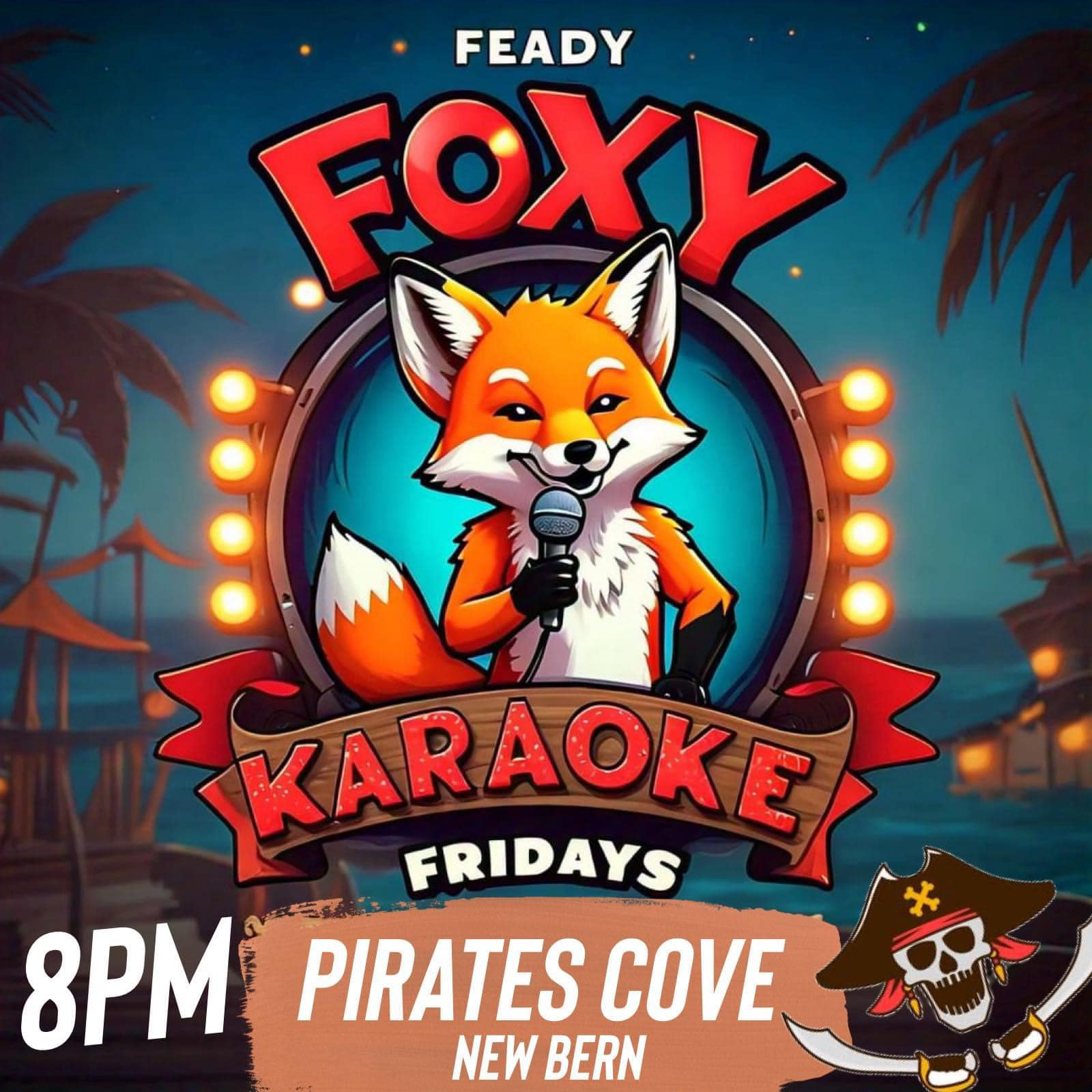 Pirate's Cove karaoke tonight with Plain Dave