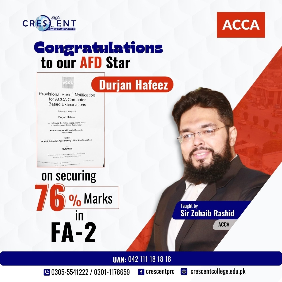 🎉 Congratulations to Our... - Crescent College of Accountancy | Facebook
