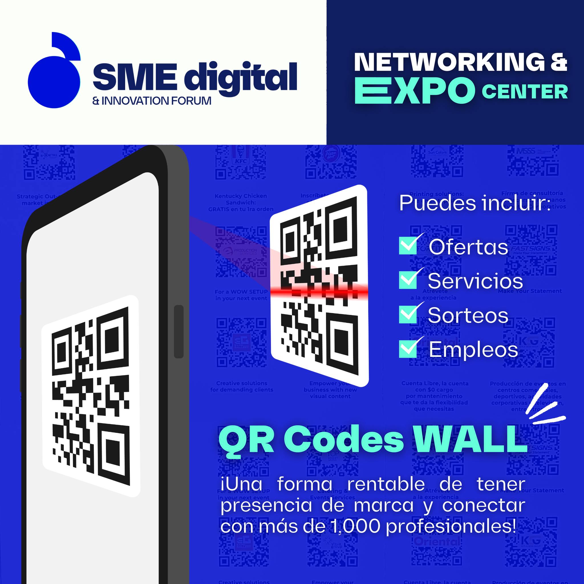 SME Puerto Rico - 👀 ¡Con el QR Codes Wall, tu marca puede... | Facebook