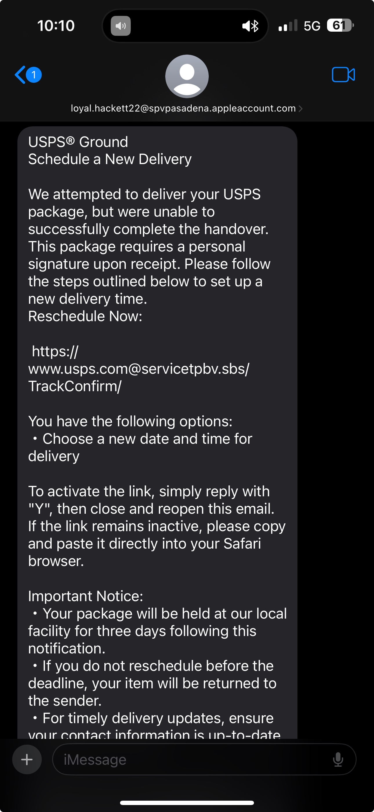 🚨 SCAM ALERT – USPS TEXT MESSAGE 🚨... - CLEAN CAB & Courier. | Facebook