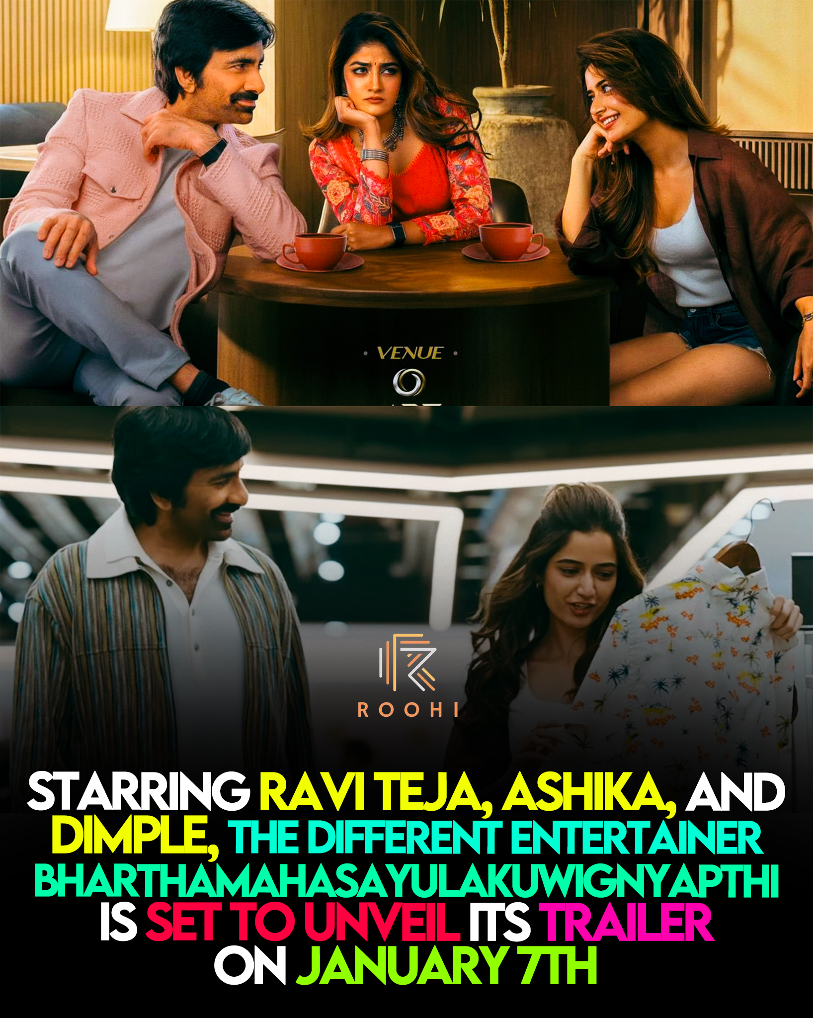 Roohi - A Fresh Entertainer Gears Up With Ravi Teja 🎬 The... | Facebook