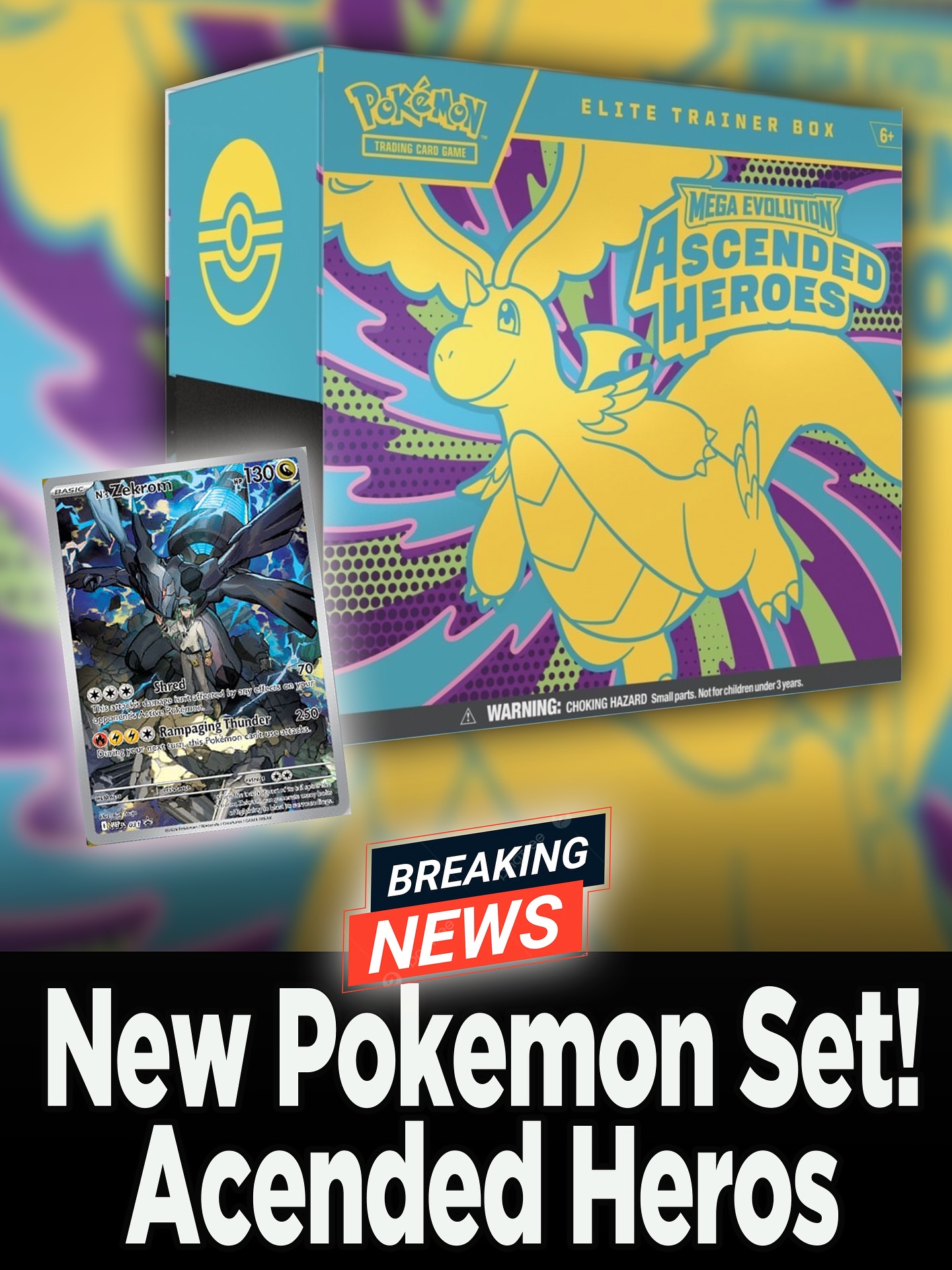 Mega Dragonite ex SAR from Pokemon TCG: Mega Evolution Ascended 