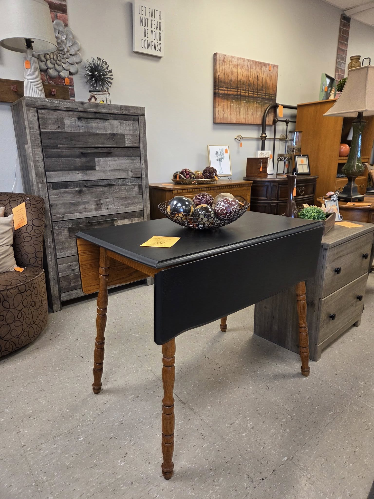 Junk - Vintage drop leaf dining table, top has been refinished in Wise ...