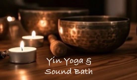 Yin yoga and sound bath