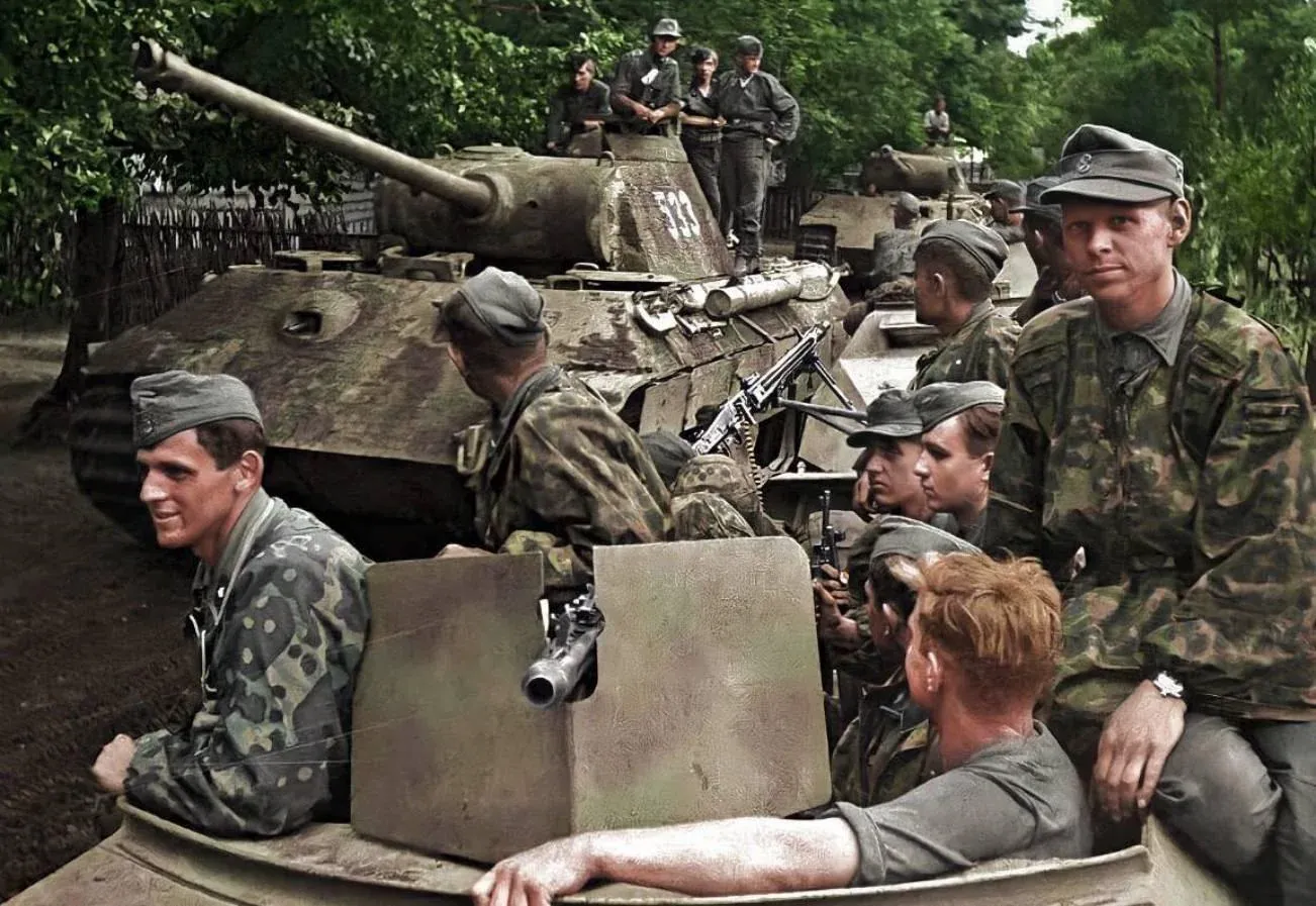 MilitaryHistoria - Panther tanks and APCs from Division Wiking in east ...
