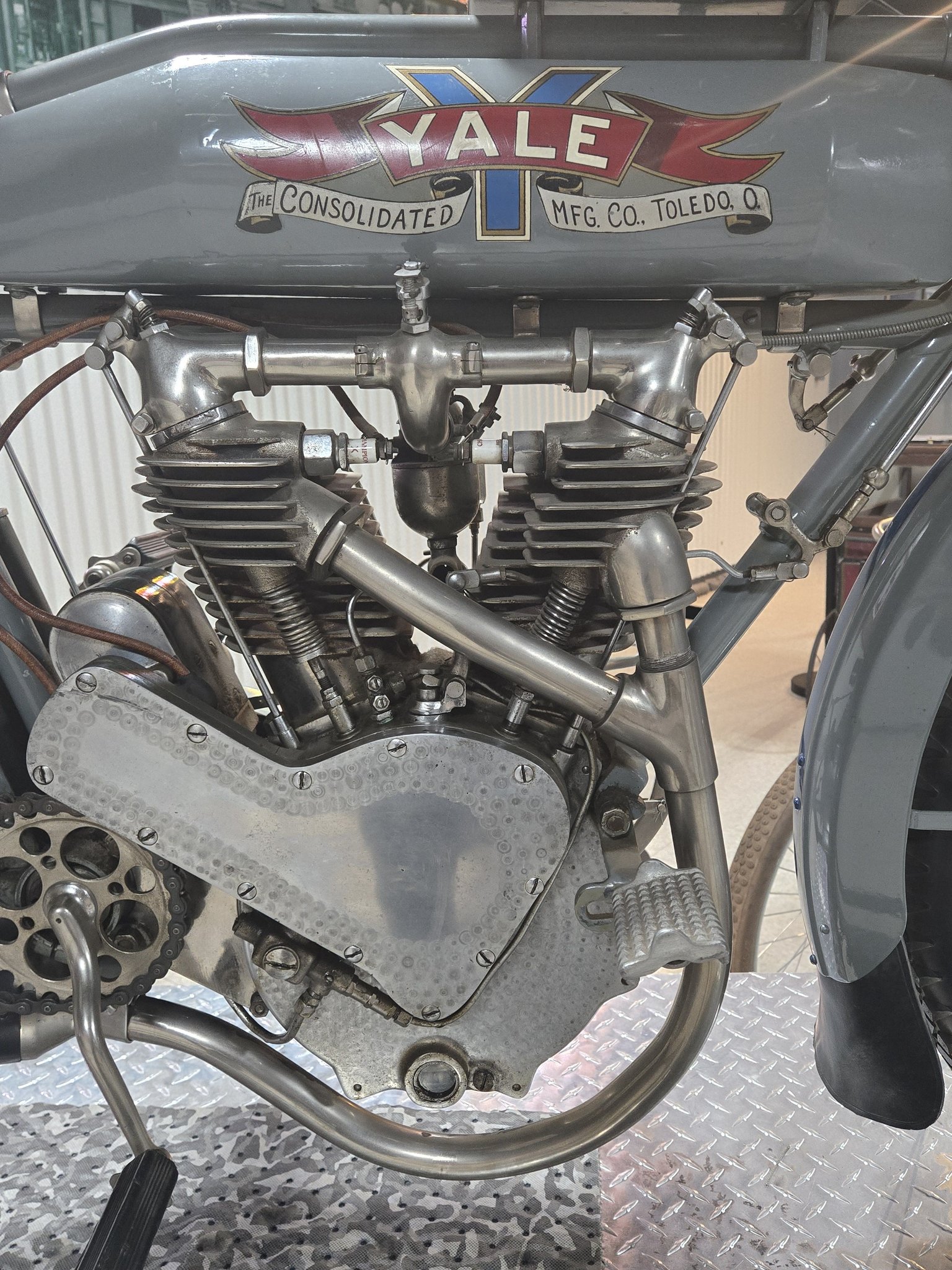 1913 Yale motorcycle with original sidecar