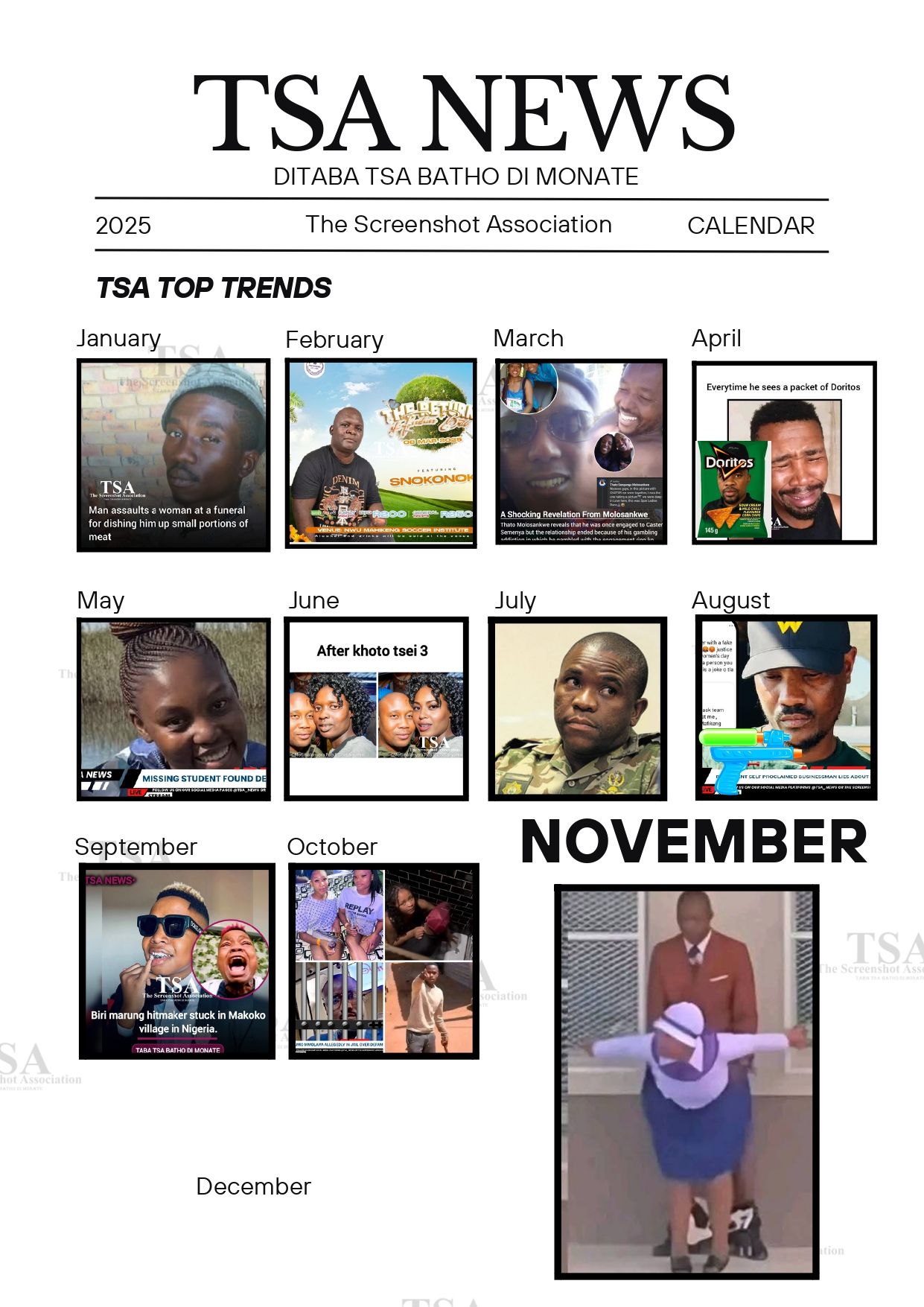 The Screenshot - Let's Catch up! November top story #TSAcalendar # ...