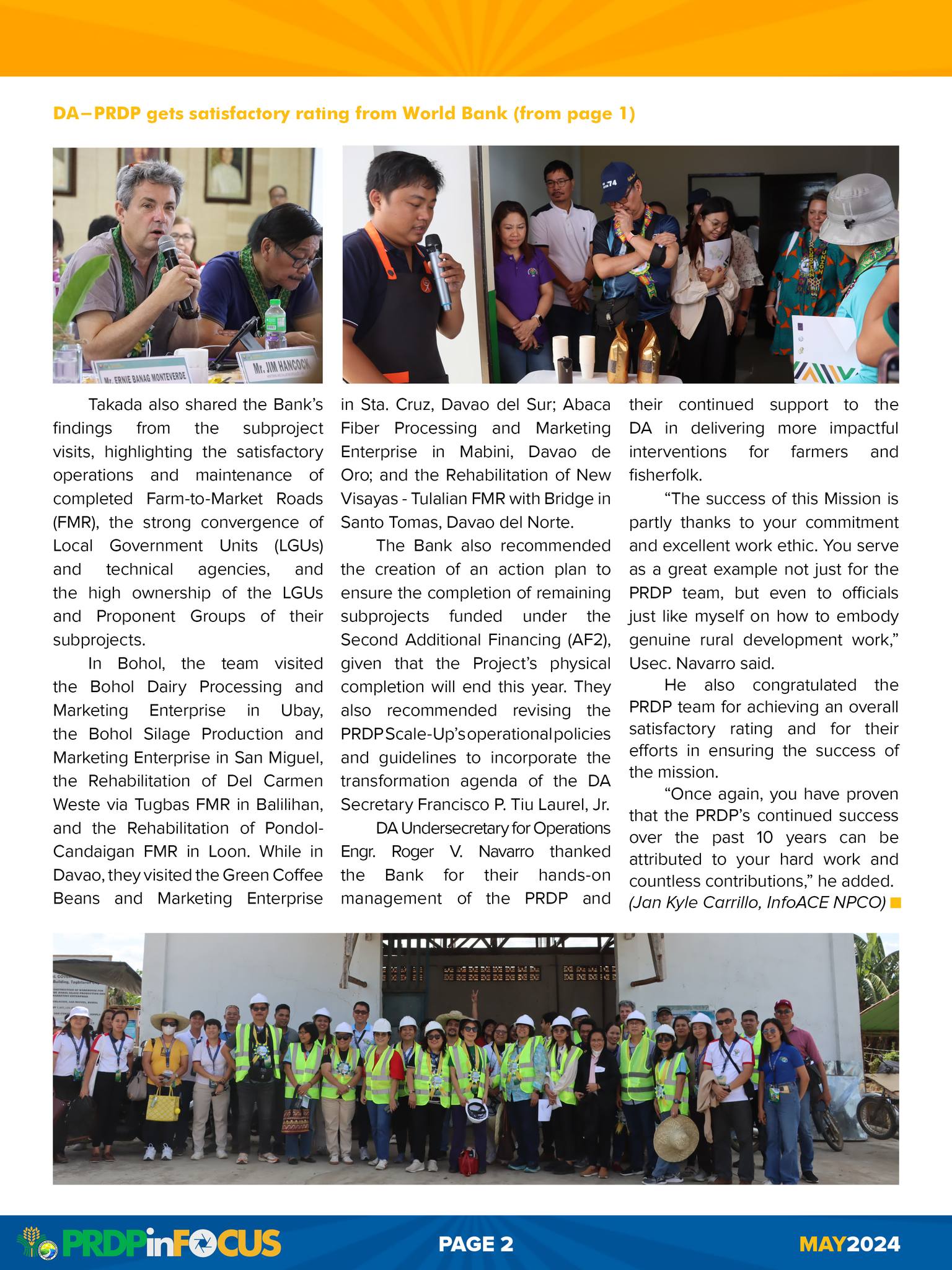 The June and May issues of the PRDP's official newsletter, 𝒊𝒏𝑭𝑶𝑪𝑼𝑺, are ...