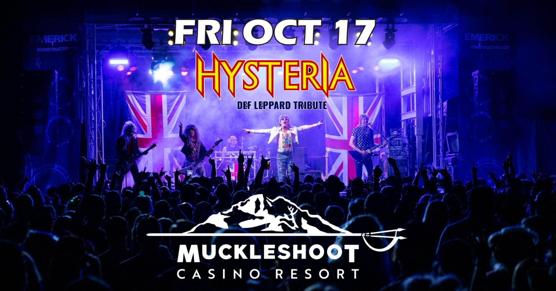 Hysteria returns to Muckleshoot Casino Resort!