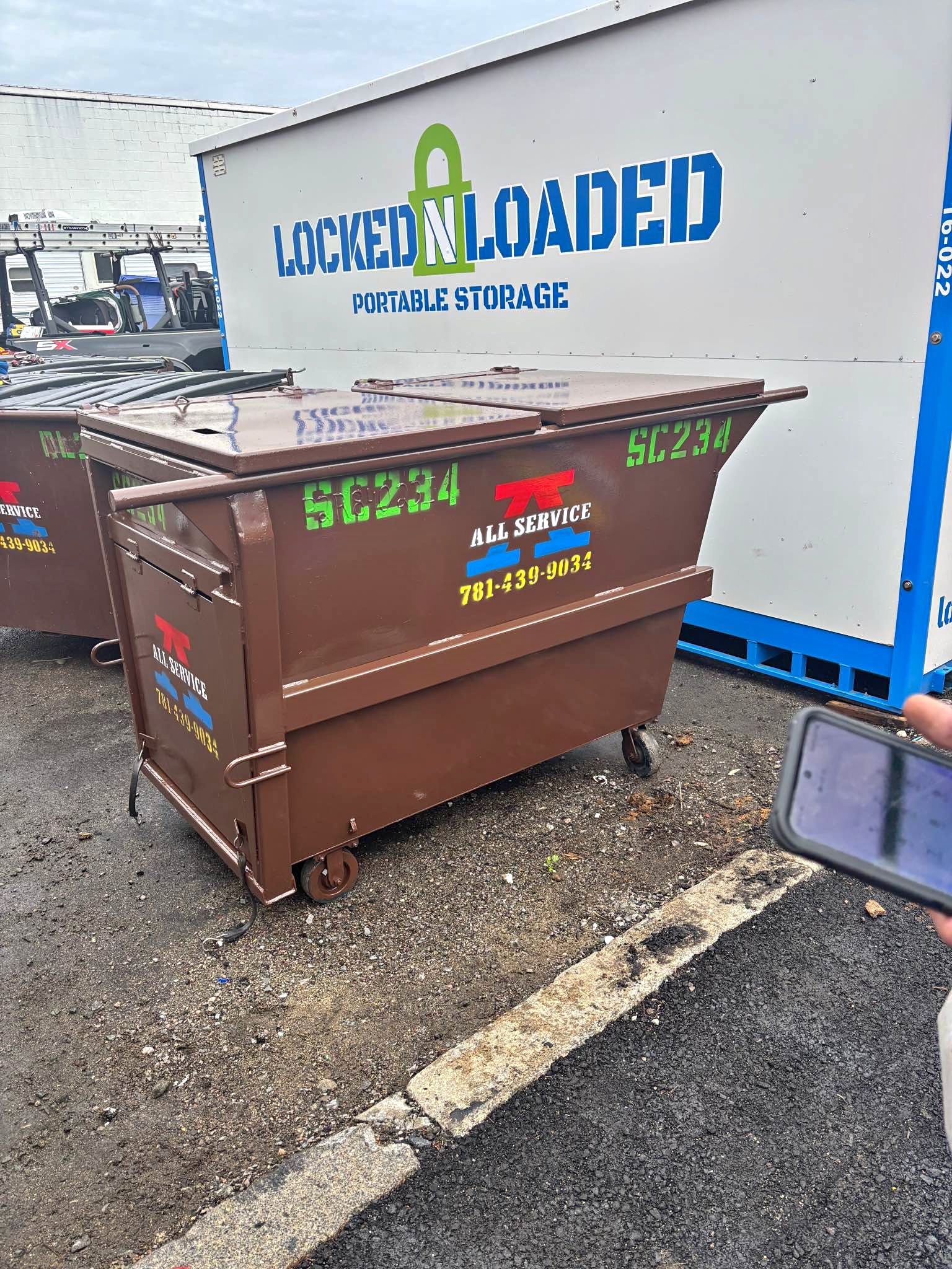 Dumpster for sale 2 rear load compactor never used - Miscellaneous ...