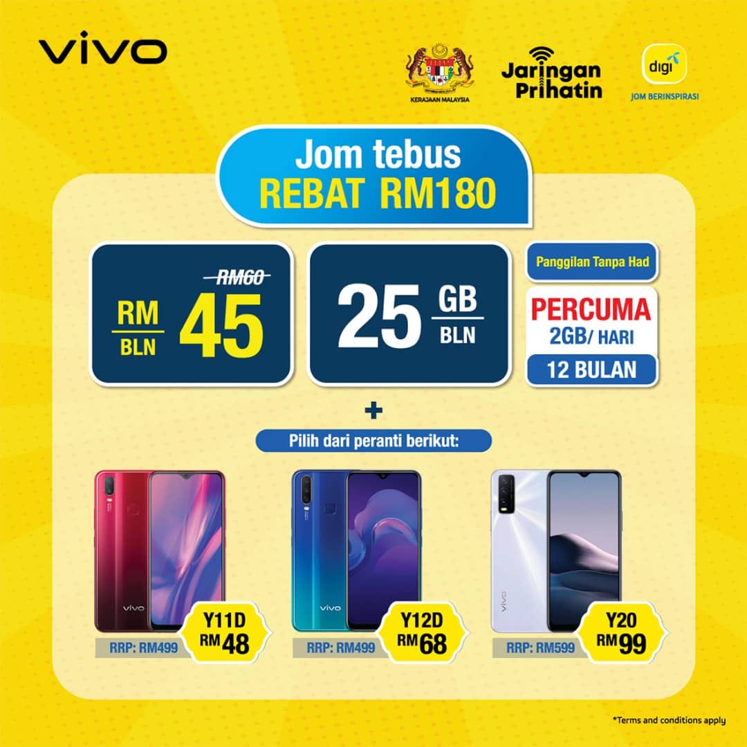 Digi Store Express Tanah Merah Jangan Lepaskan Tawaran Berbaloi Jaringan Prihatin Jom Tebus Rebate Sebanyak Rm 180 Dan Dapatkan Telefon Pintar 4g Vivo Serendah Rm 48 Dengan Digi Postpaid Semakan