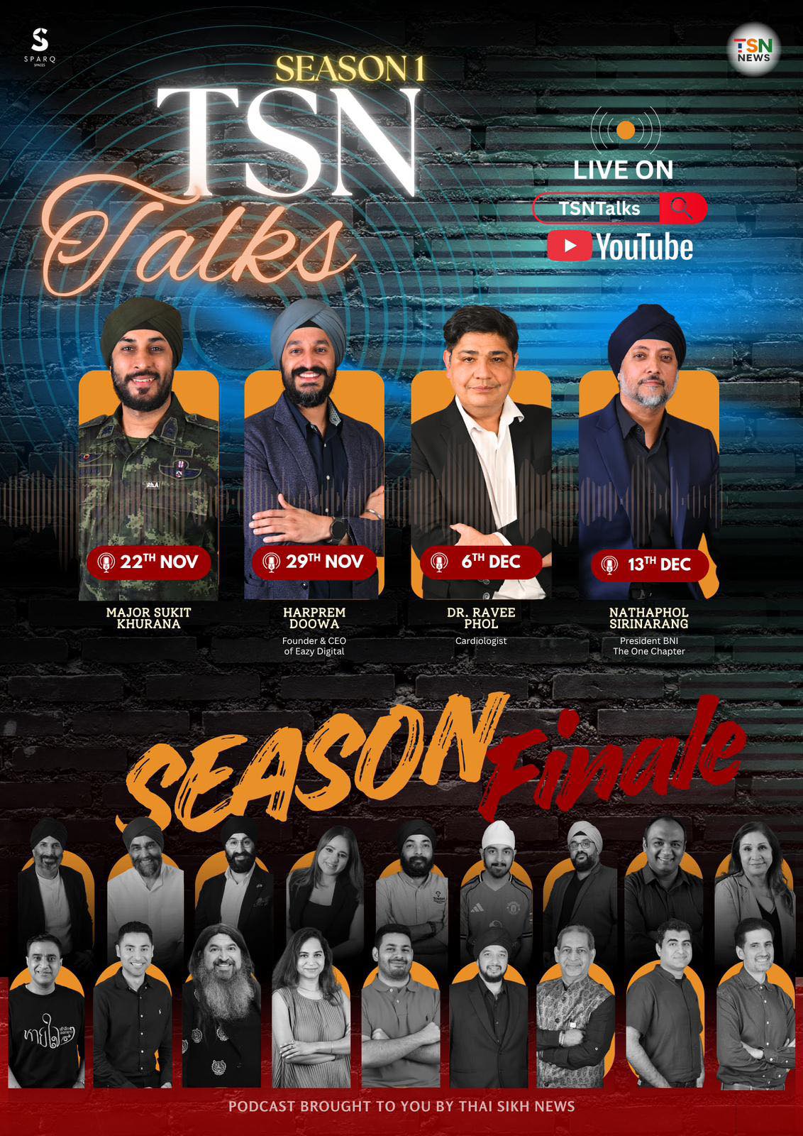 Thai - 🚨 TSN Talks Season 1 Finale Lineup! From entrepreneurs and ...
