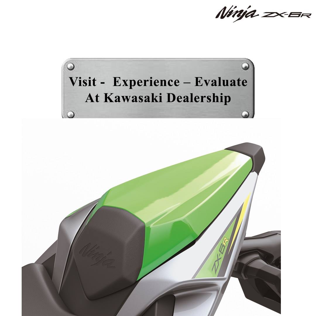 Single seat Ninja ZX-6R is Pure Super Sports model. Single seat is