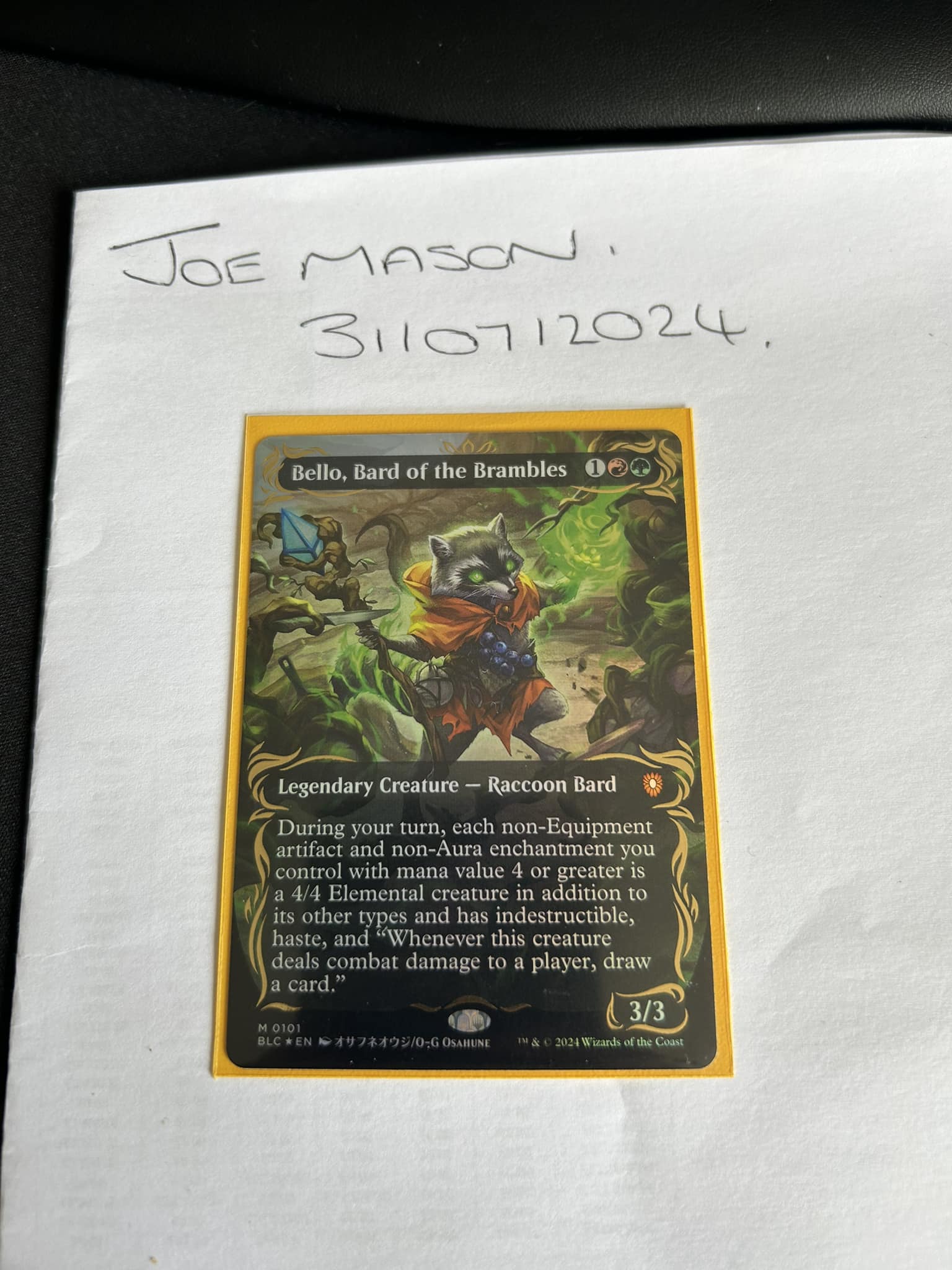 Bello, Bard of Brambles raised foil for sale