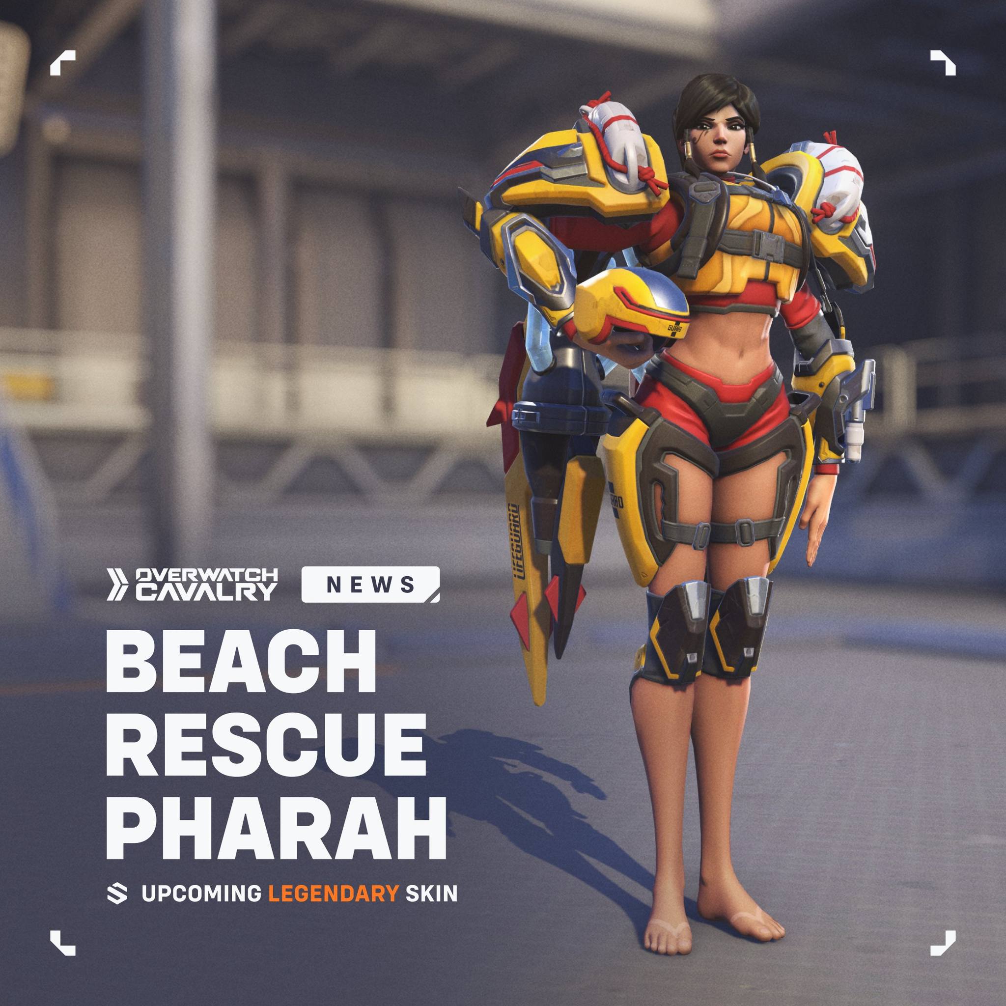 Overwatch - New Upcoming #Overwatch2 Shop Skin: Beach Rescue Pharah 🏖️ ...