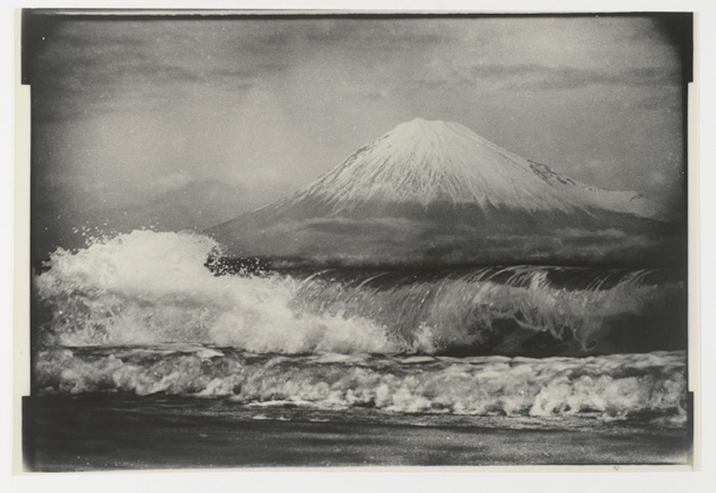 Mount Fuji (富士山) in a c. 1940 gelatin silver print, by