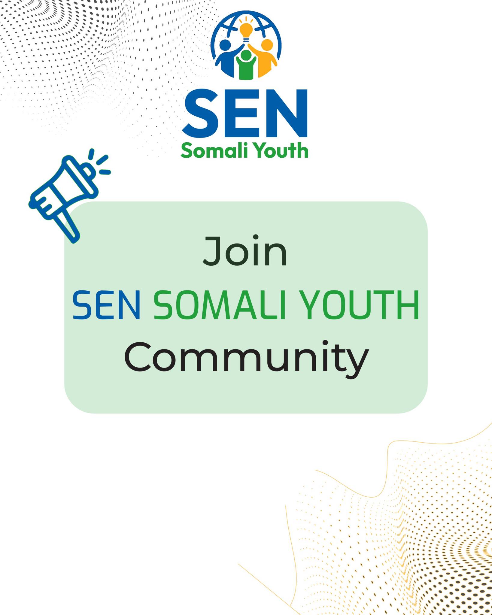 Sen Somali Youth Community Membership... - SEN Somali Youth | Facebook
