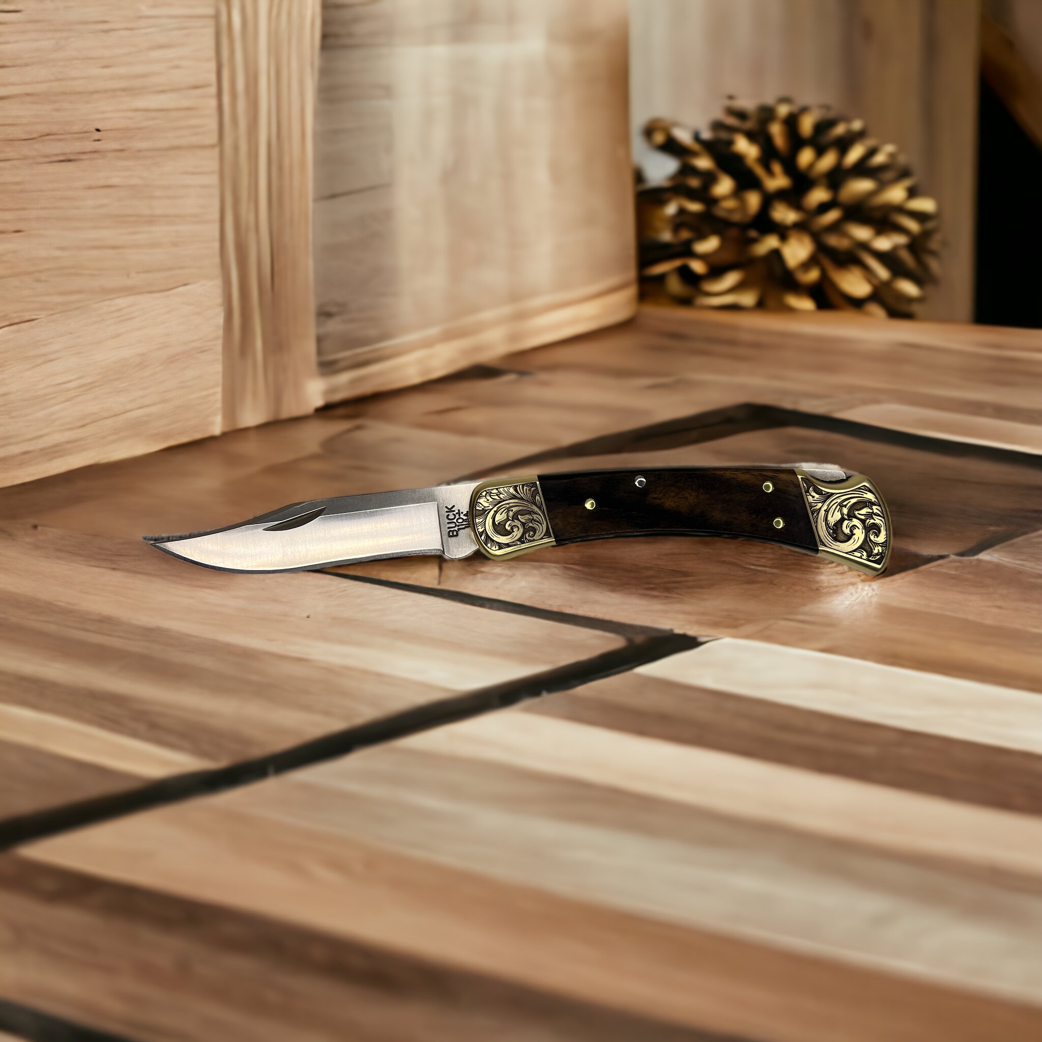 🔥 Check out this Buck 110 Scroll... - Keystone Engraving | Facebook