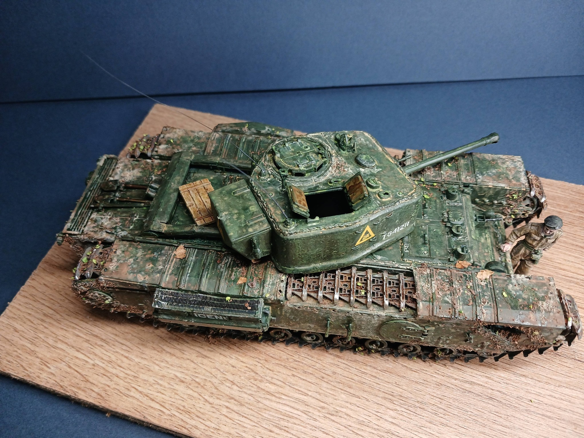 1/35 Tamiya Churchill tank, 31st Tank Brigade, 9th RTR. Brush