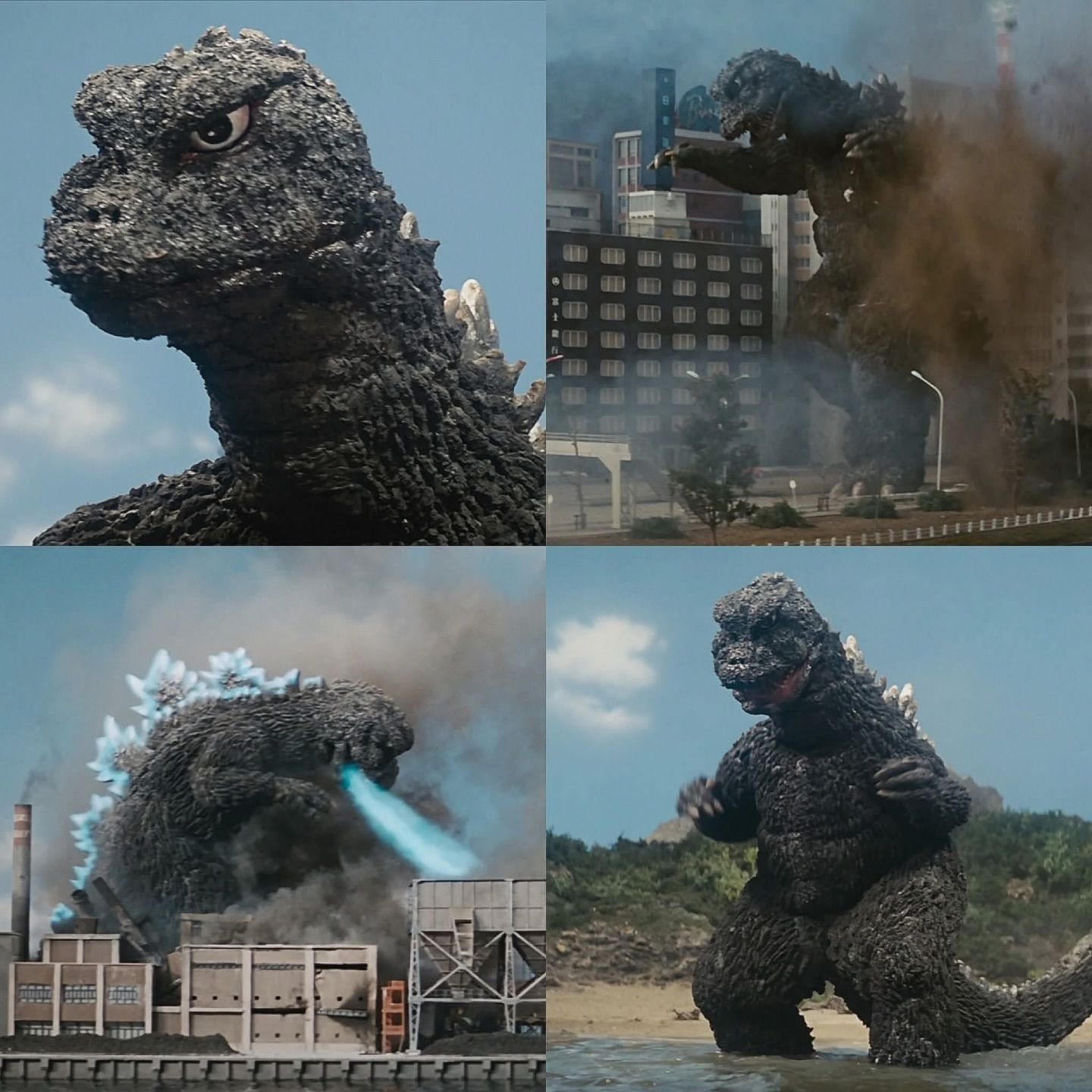 Godzilla defeats MUTO's in epic battle