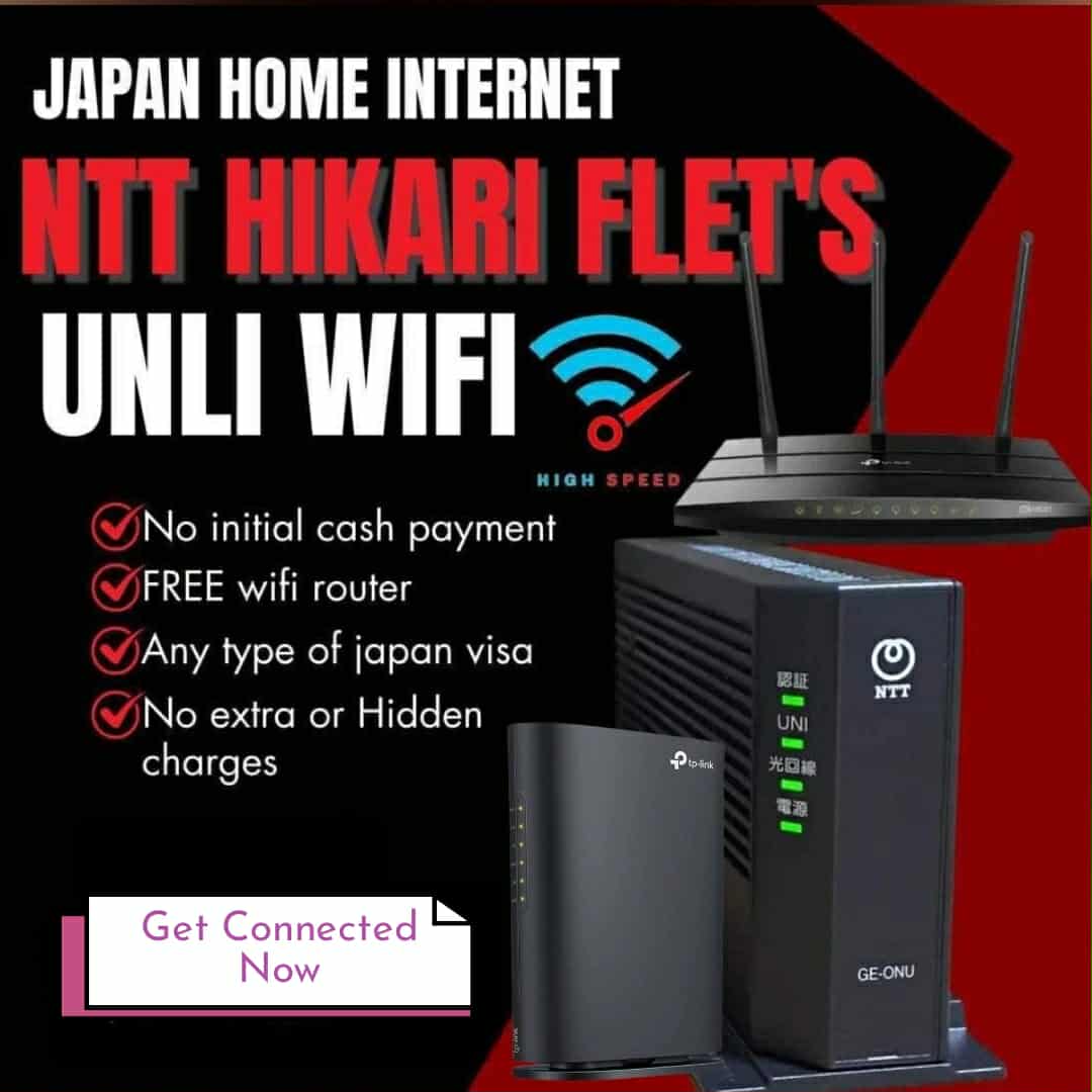 ⛩️ UNLIMITED HOME INTERNET HIKARI 光 WIFI IN JAPAN🇯🇵 ⛩ 🎉 TO