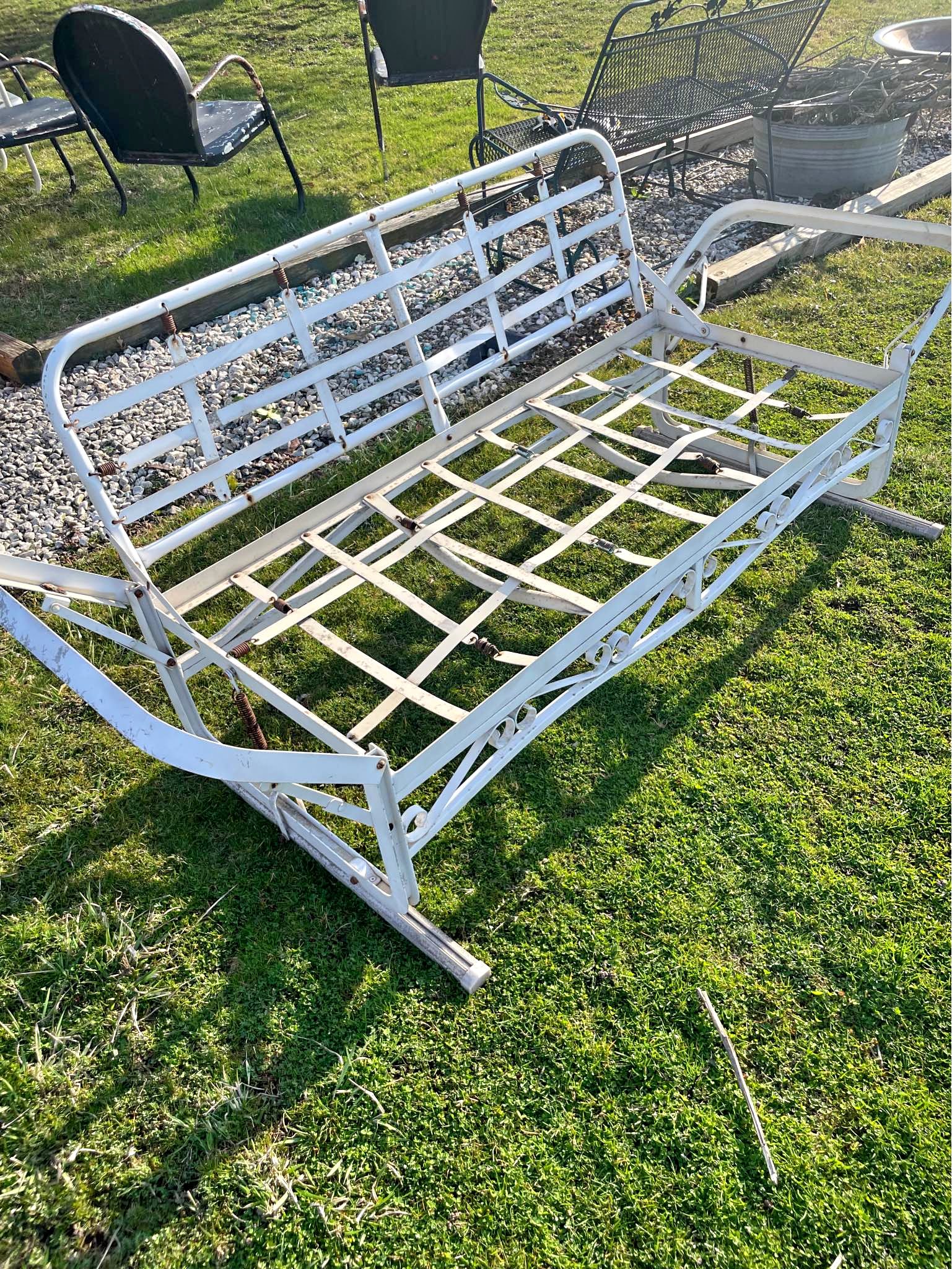 Vintage 1950s 1960s Porch Glider - Outdoor Chairs, Benches & Swings