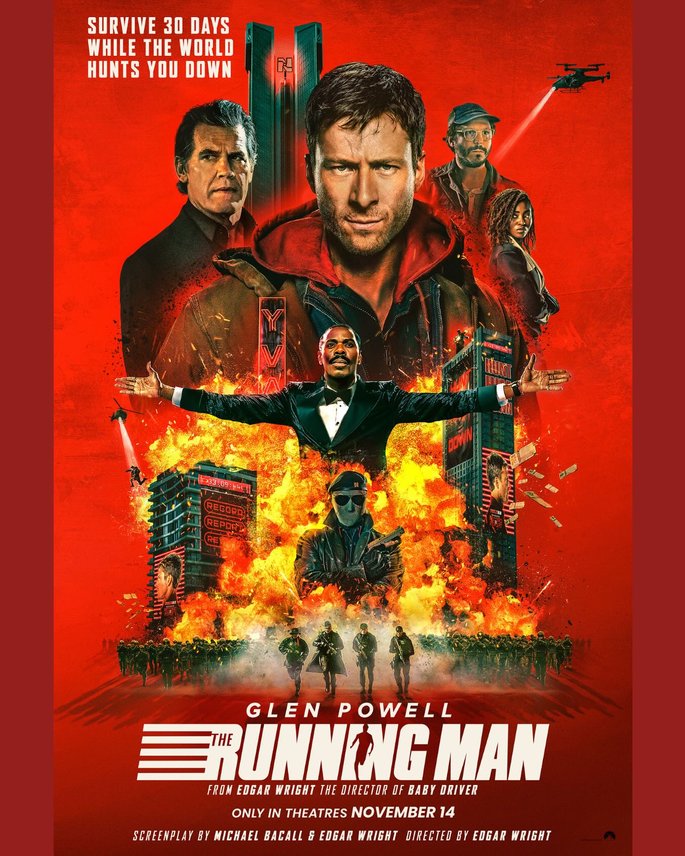 The Running Man Japanese release poster