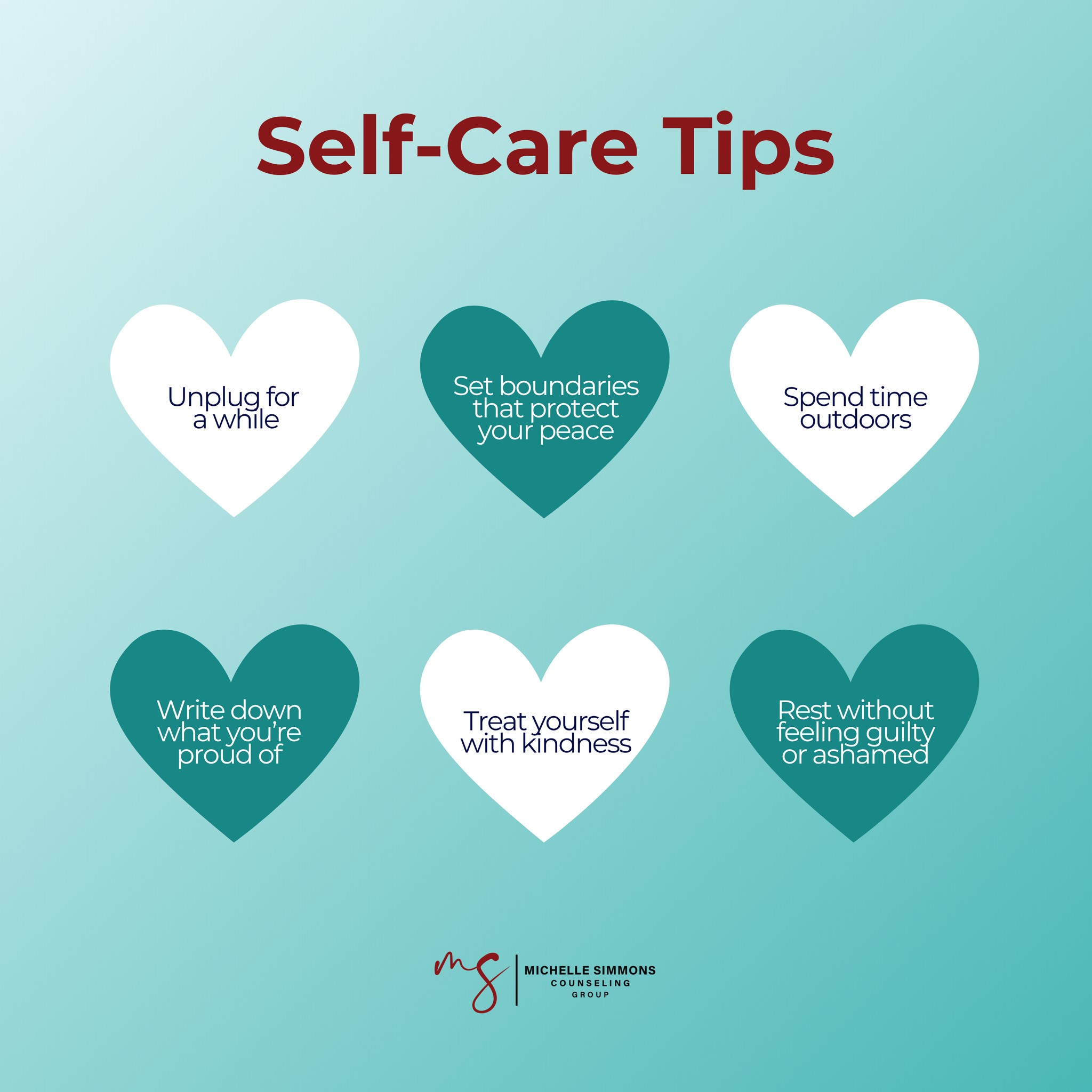 Michelle - Self-care isn’t selfish, but essential. When life feels ...
