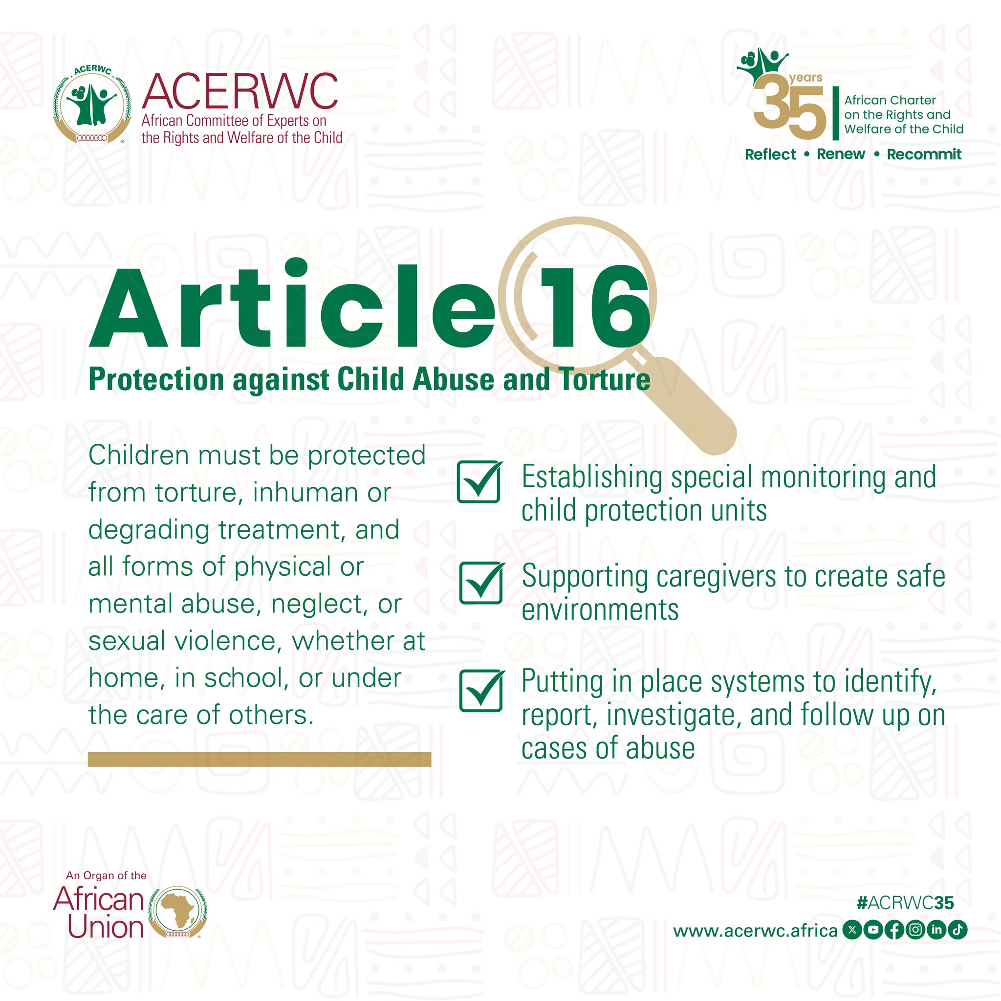🔎Spotlight on Article 16: Protection Against Child Abuse and Torture 👧🏽 ...