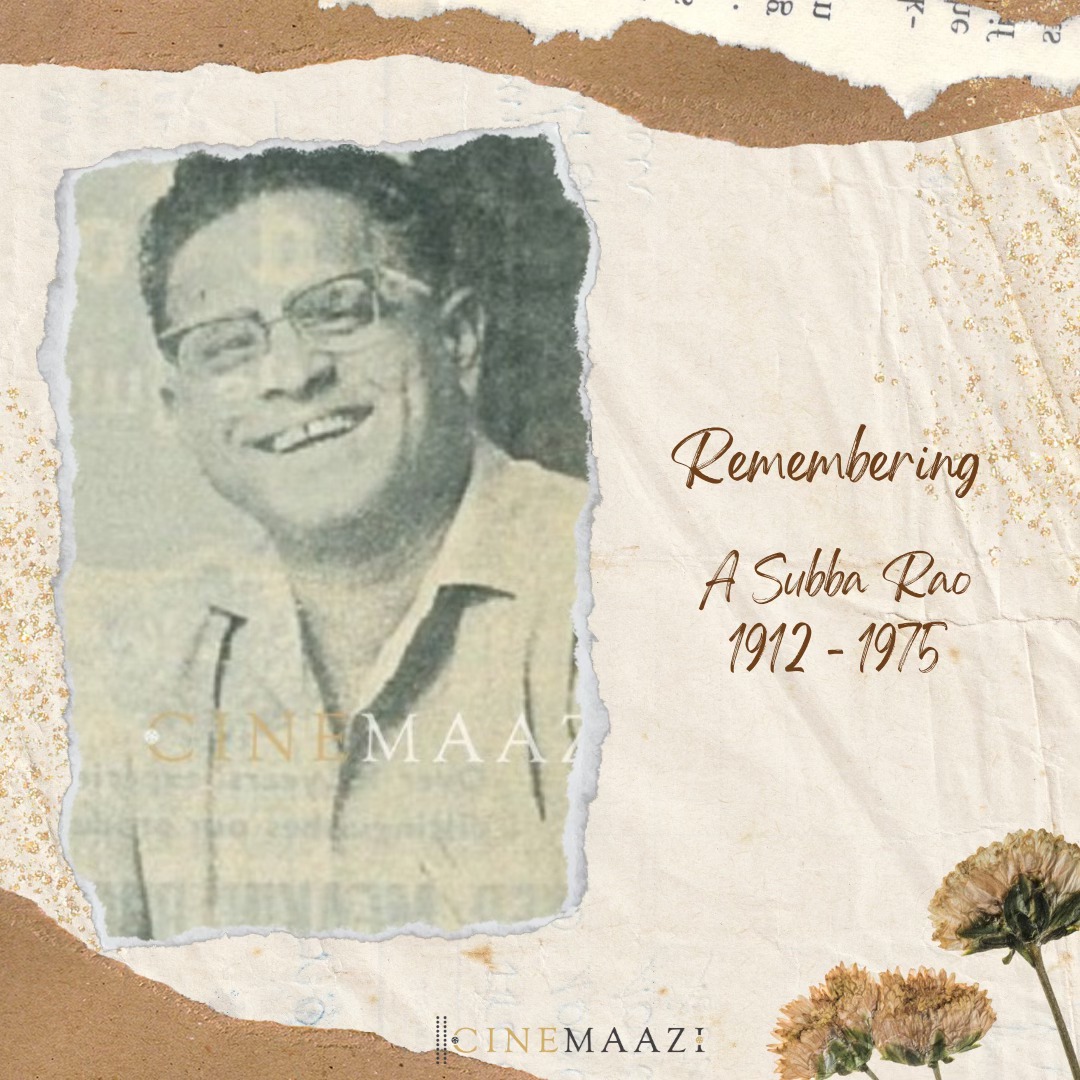 Cinemaazi - Adurthi Subba Rao (1912–1975), a versatile...