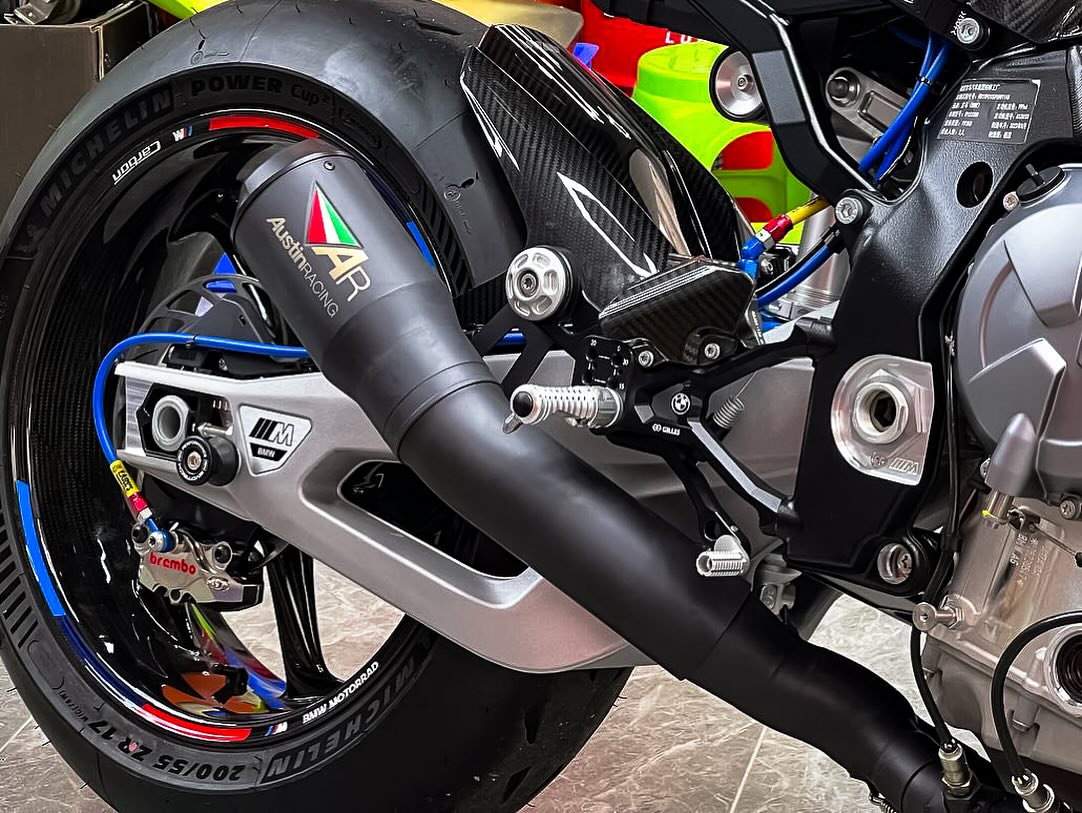 M 1000 R/RR homologated slip-on 🔥🔥 #austinracing