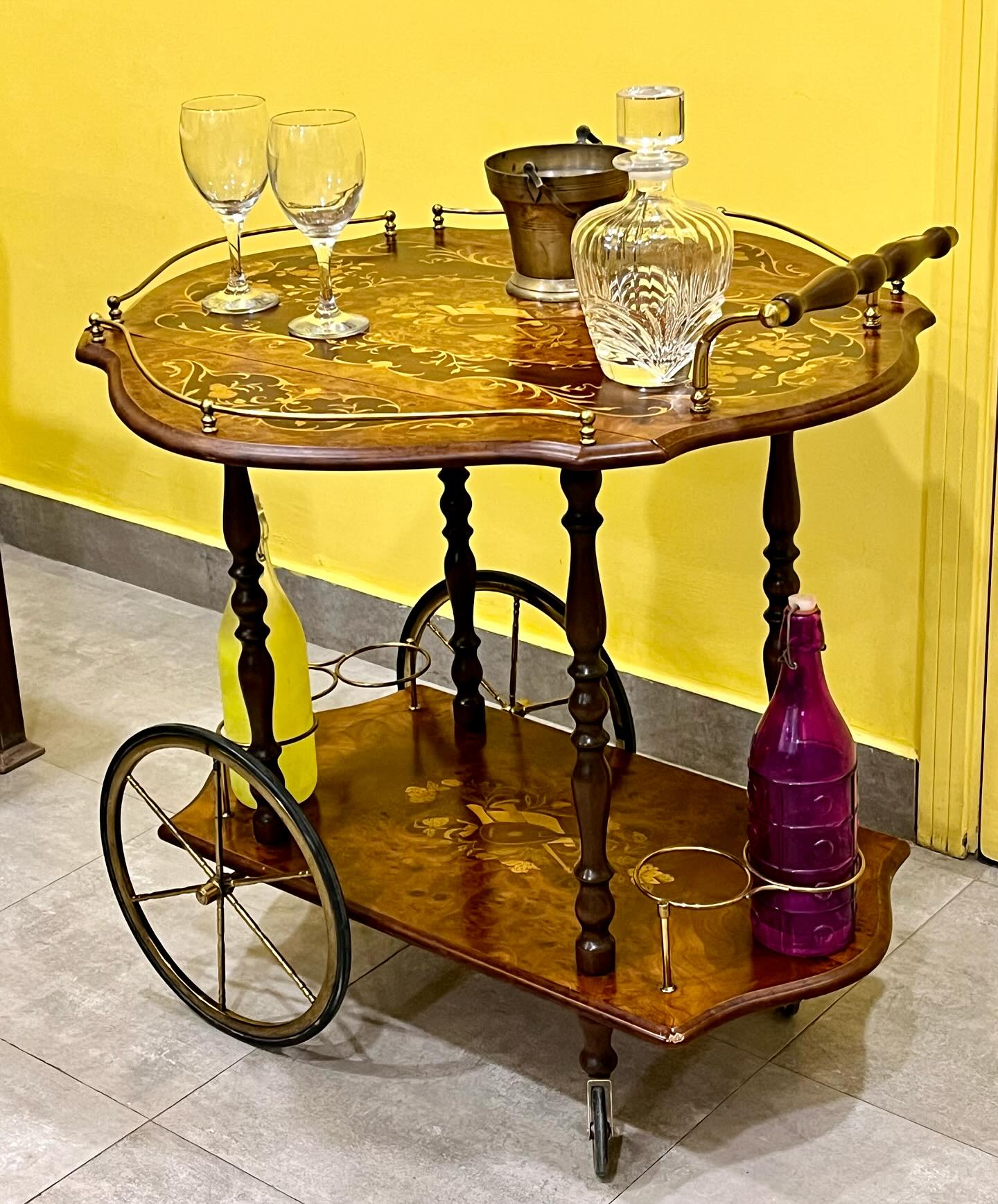Vintage italian bar cart find