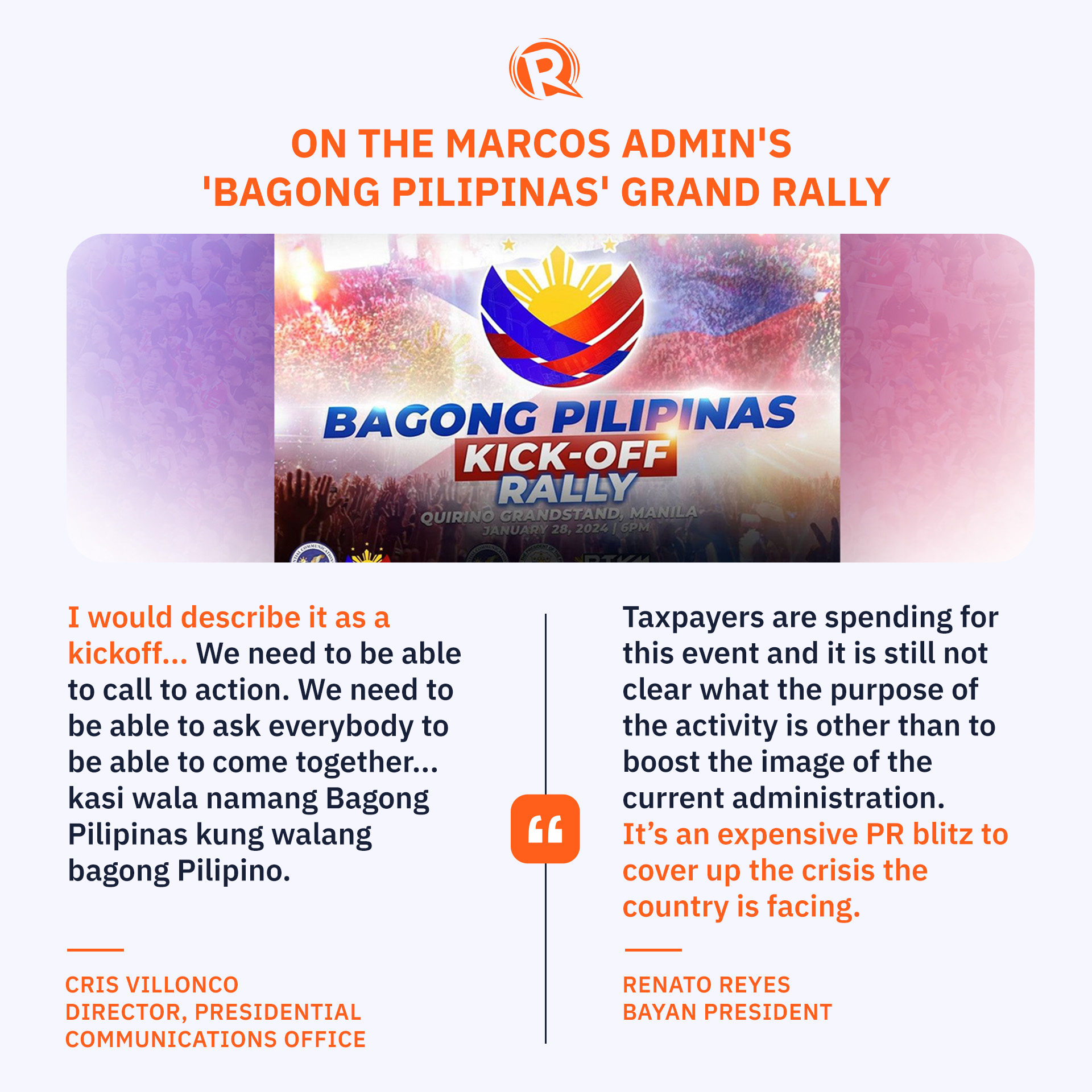 Rappler - The Marcos administration will hold a rally on... | Facebook
