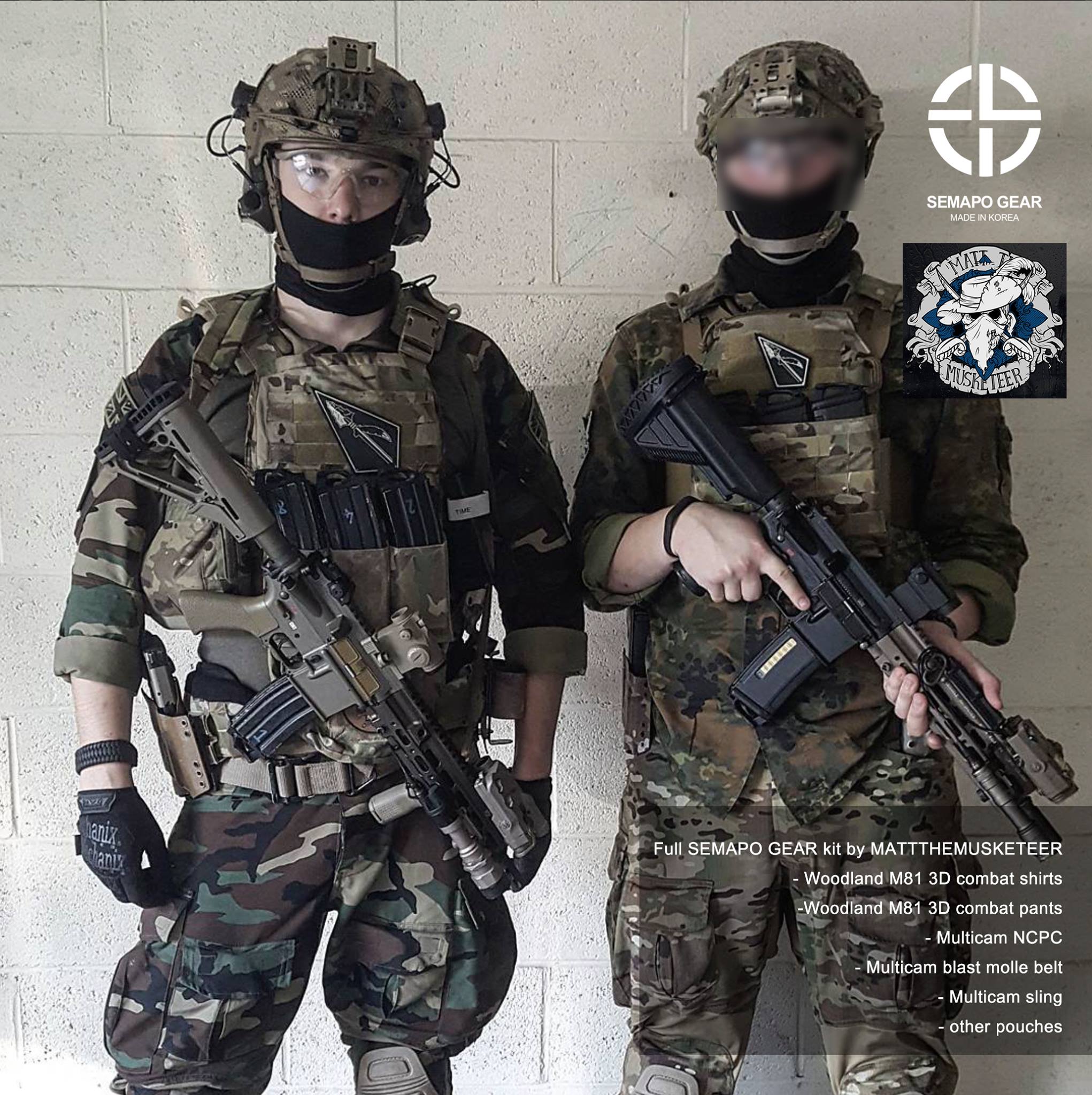 semapo gear combat uniform 3C迷彩 semapo gear combat uniform 3C迷彩