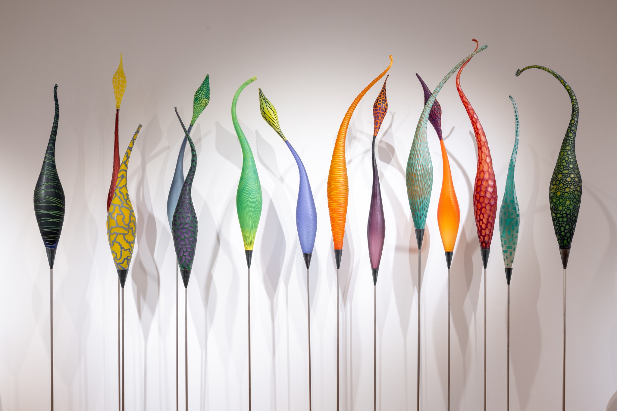 Philip Baldwin and Monica Guggisberg's glass art at Sarasota Art